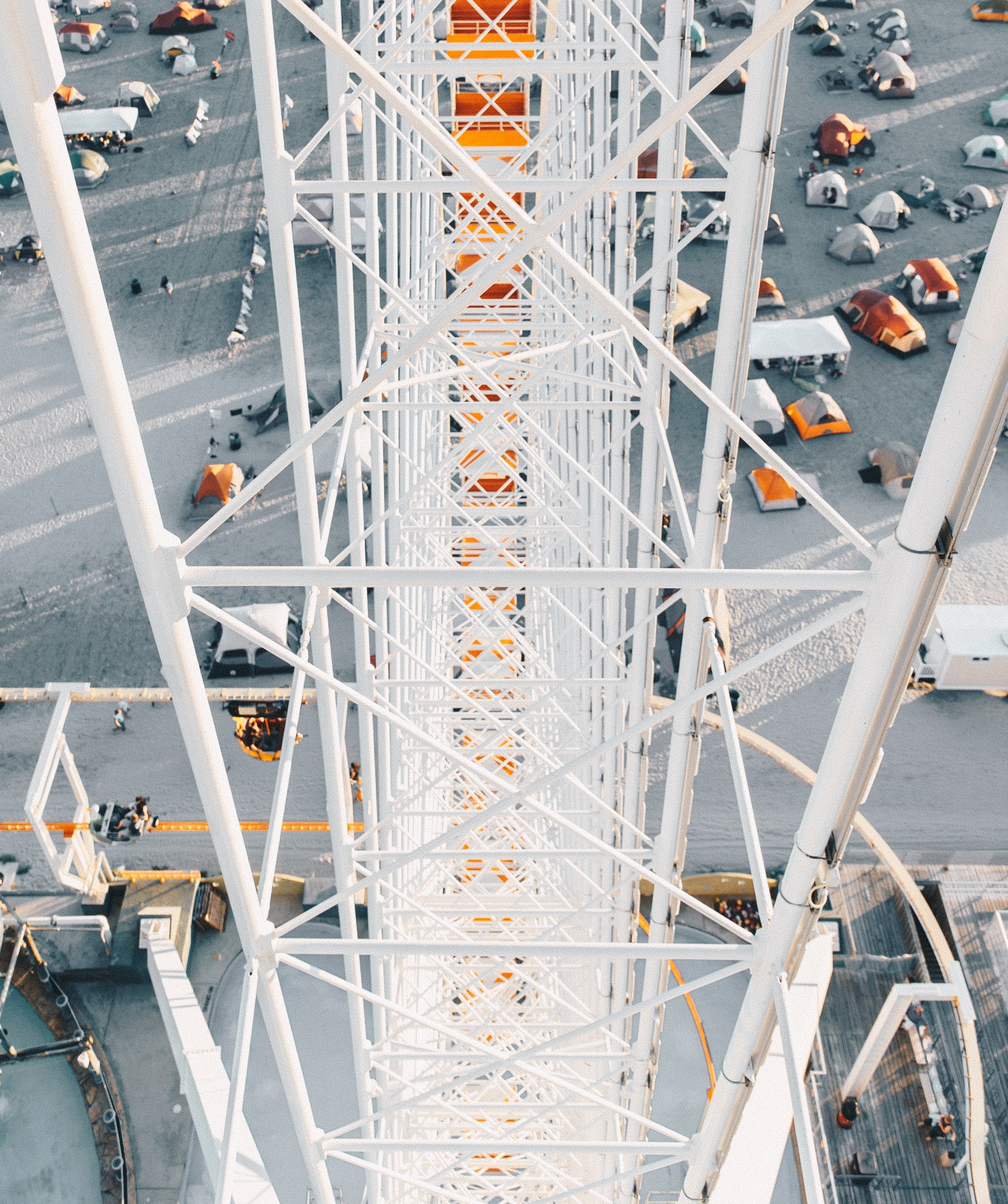 looking at the tents below from the ferris wheel in moreys piers amp beachfront water parks, _stay amused part 3 4k, Phone HD Wallpaper