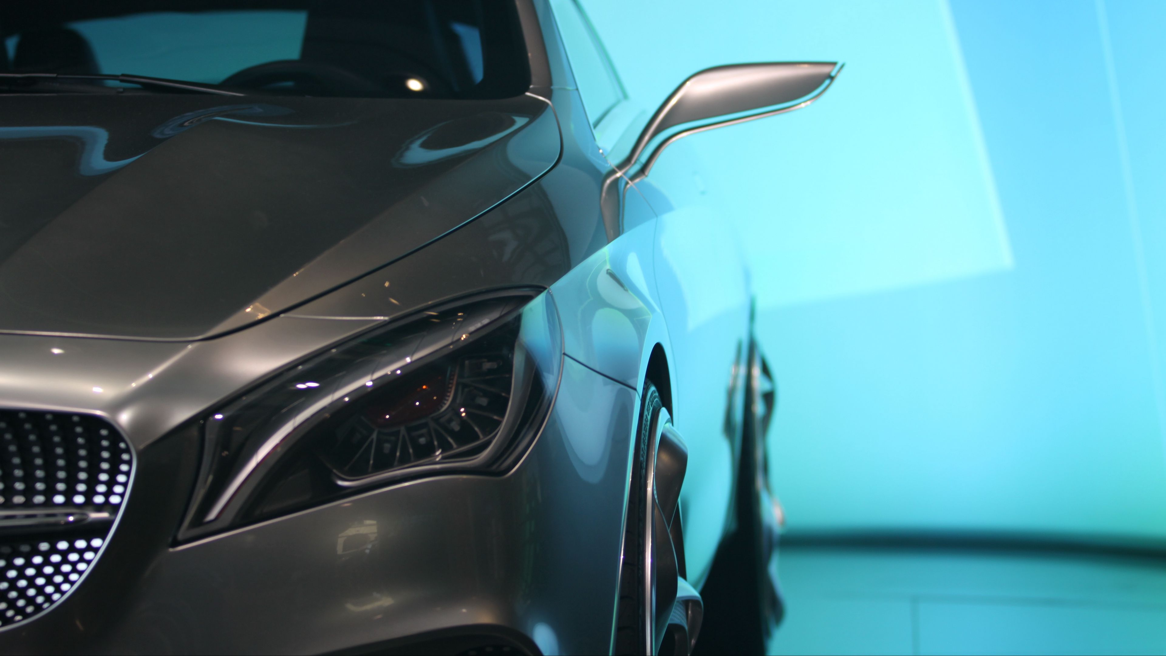 mercedes benz, car, front bumper, 4k, HD Wallpaper