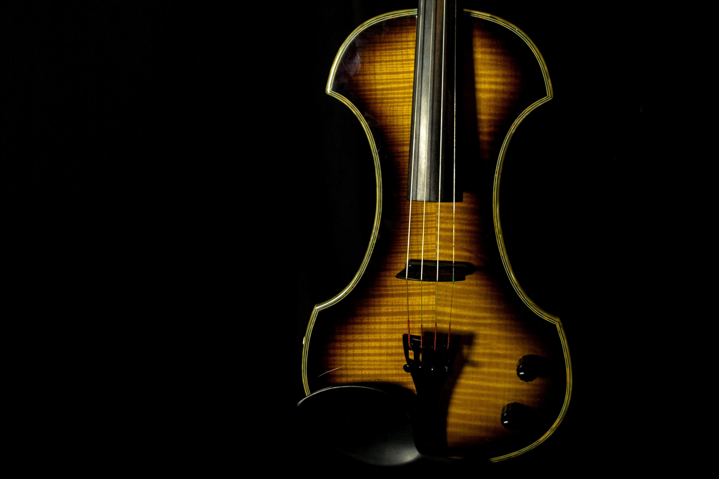 violin fiddle electrical violin and music 4k, HD Wallpaper