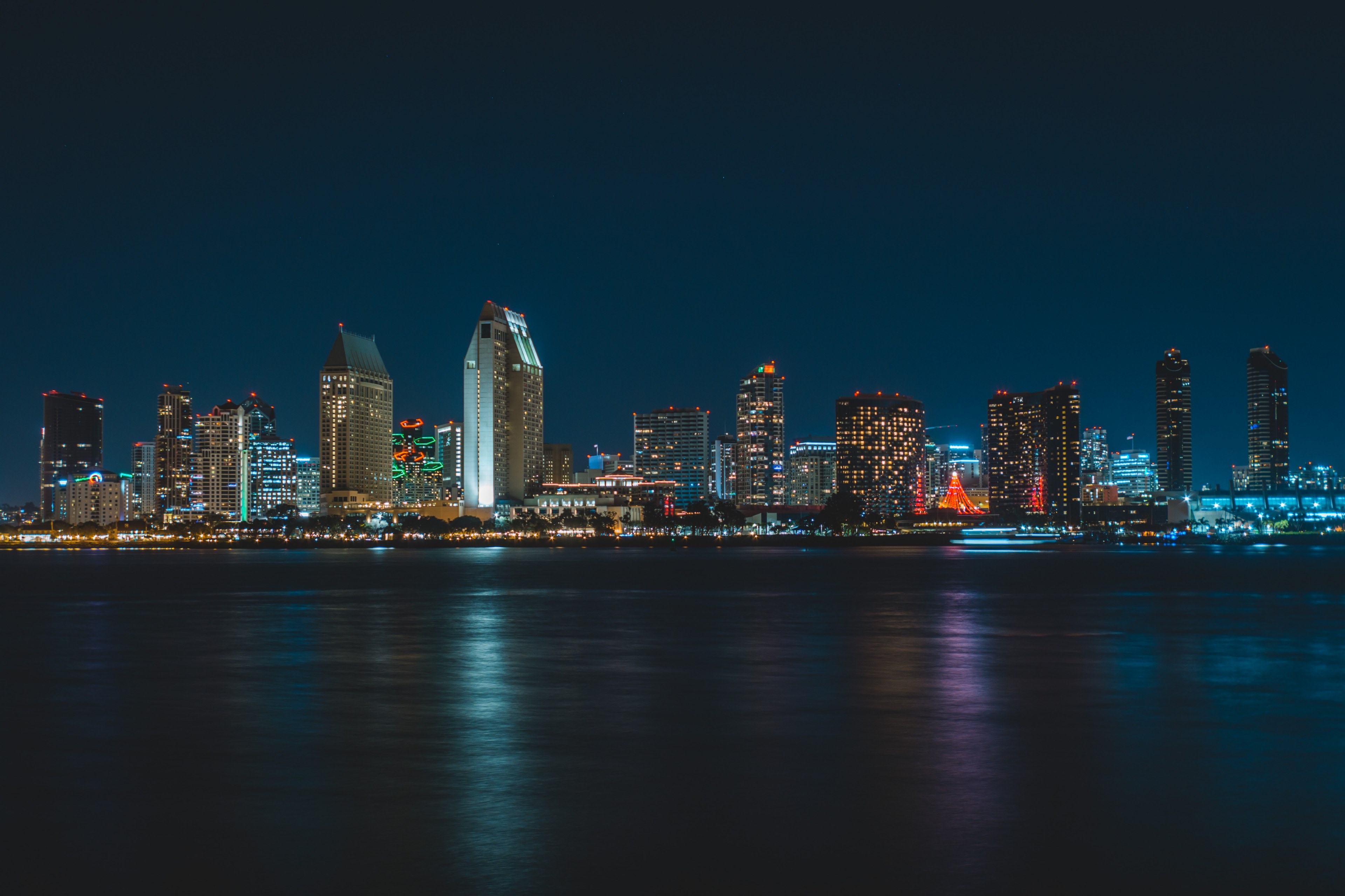 city urban night and dark 4k, HD Wallpaper