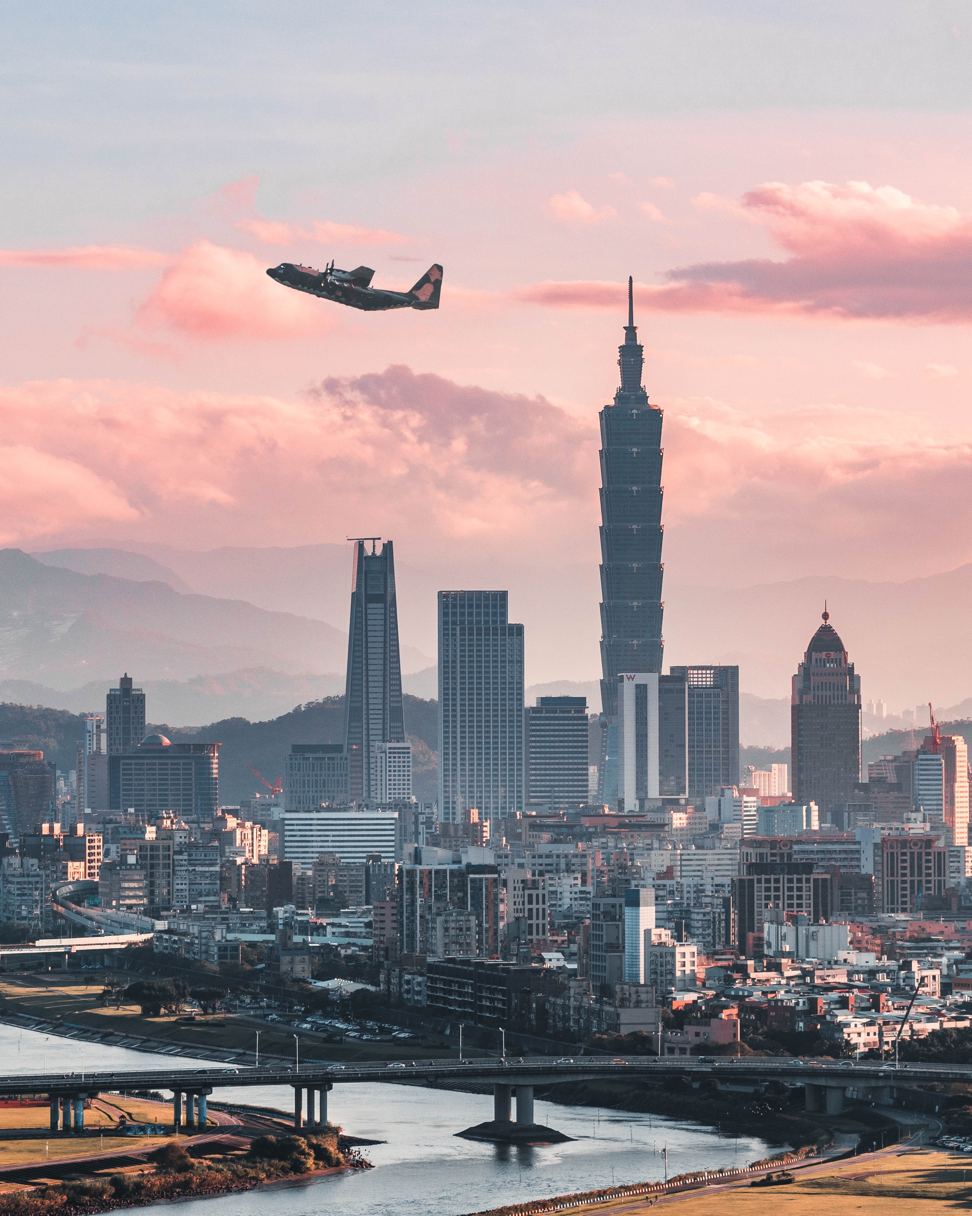 taipei city 4k, Phone HD Wallpaper