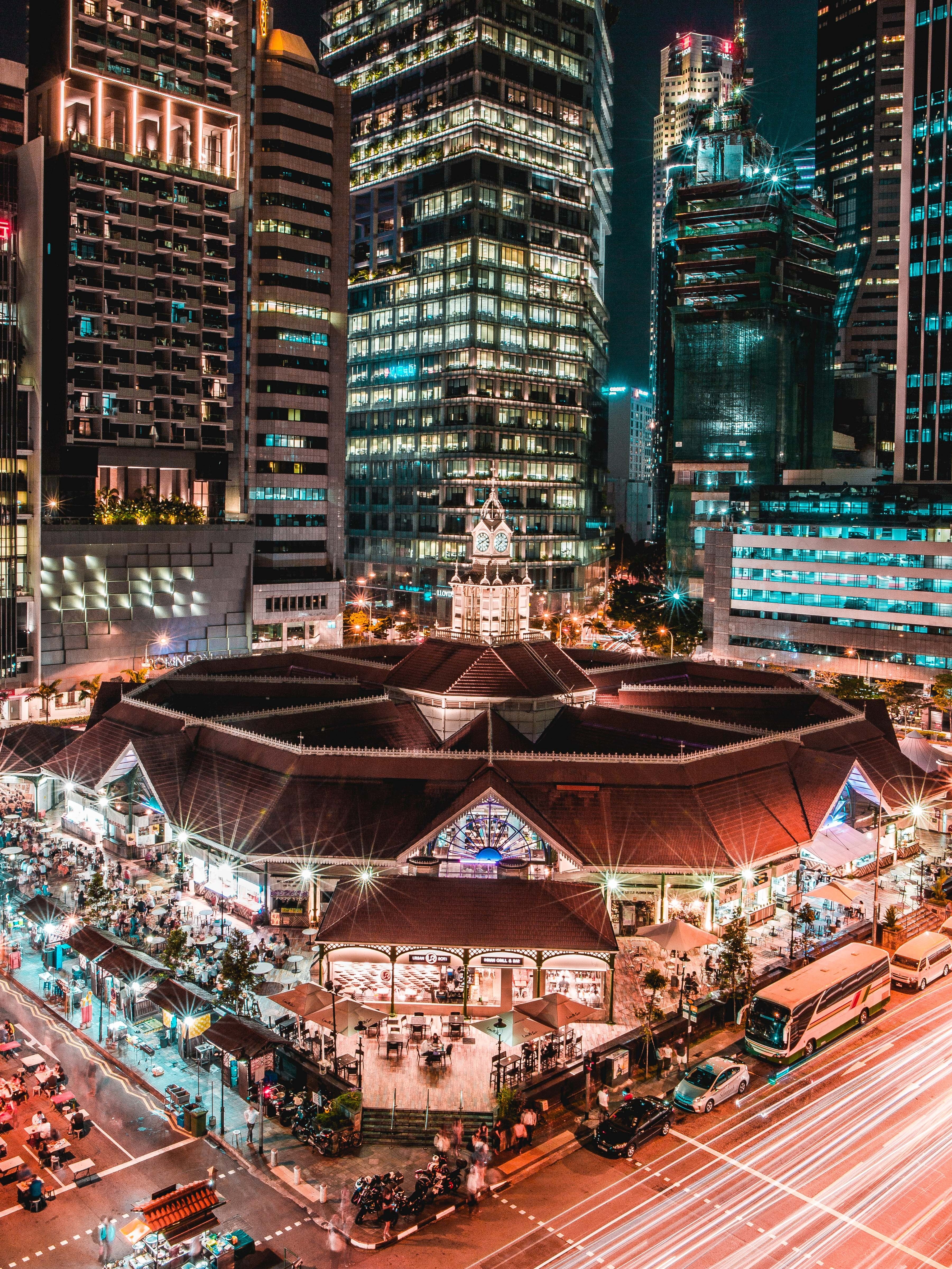 city at night city cityscape and long exposure hd, 4k, Phone HD Wallpaper