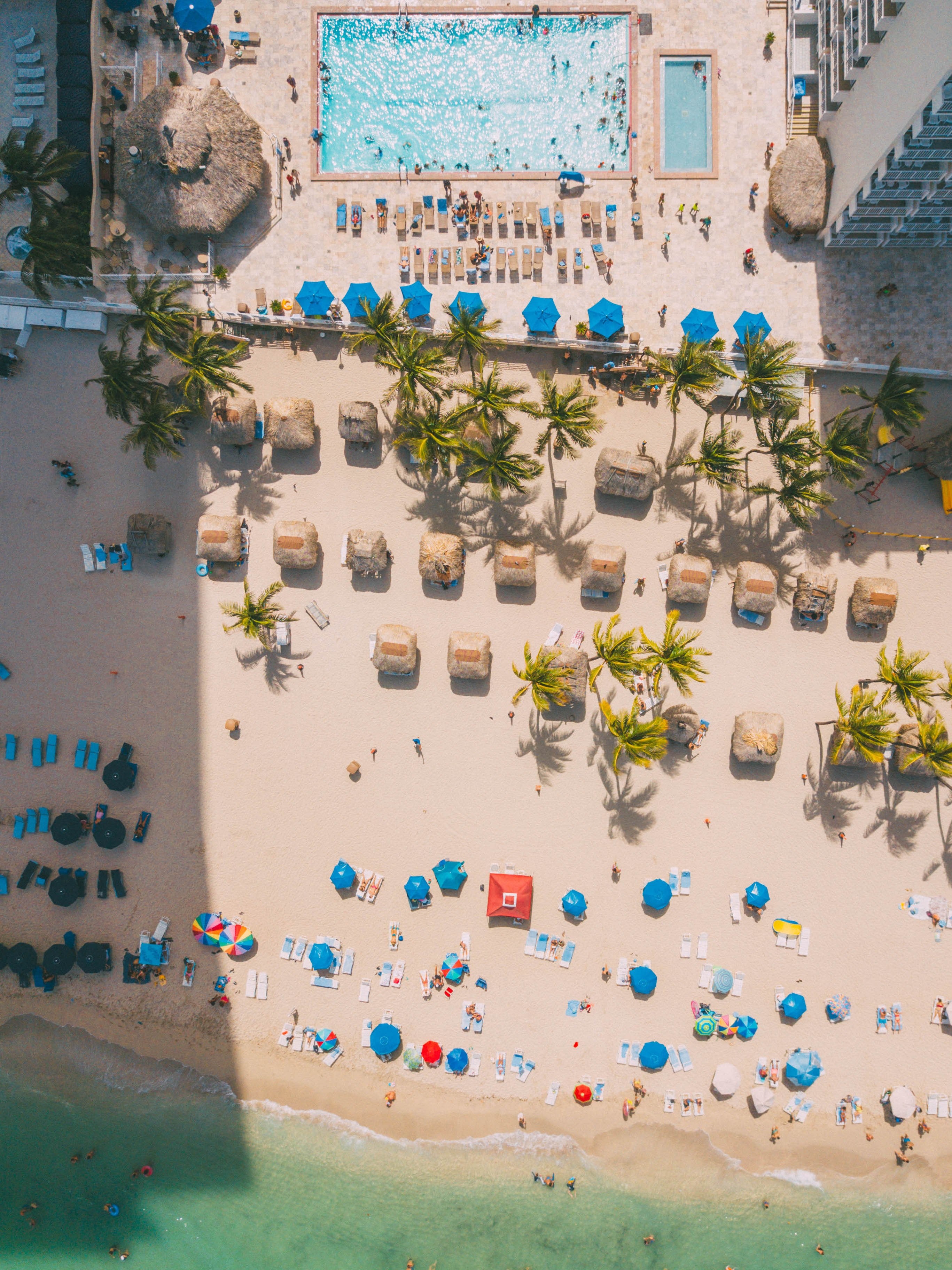 beach resort vacation and holiday hd, 4k, Phone HD Wallpaper
