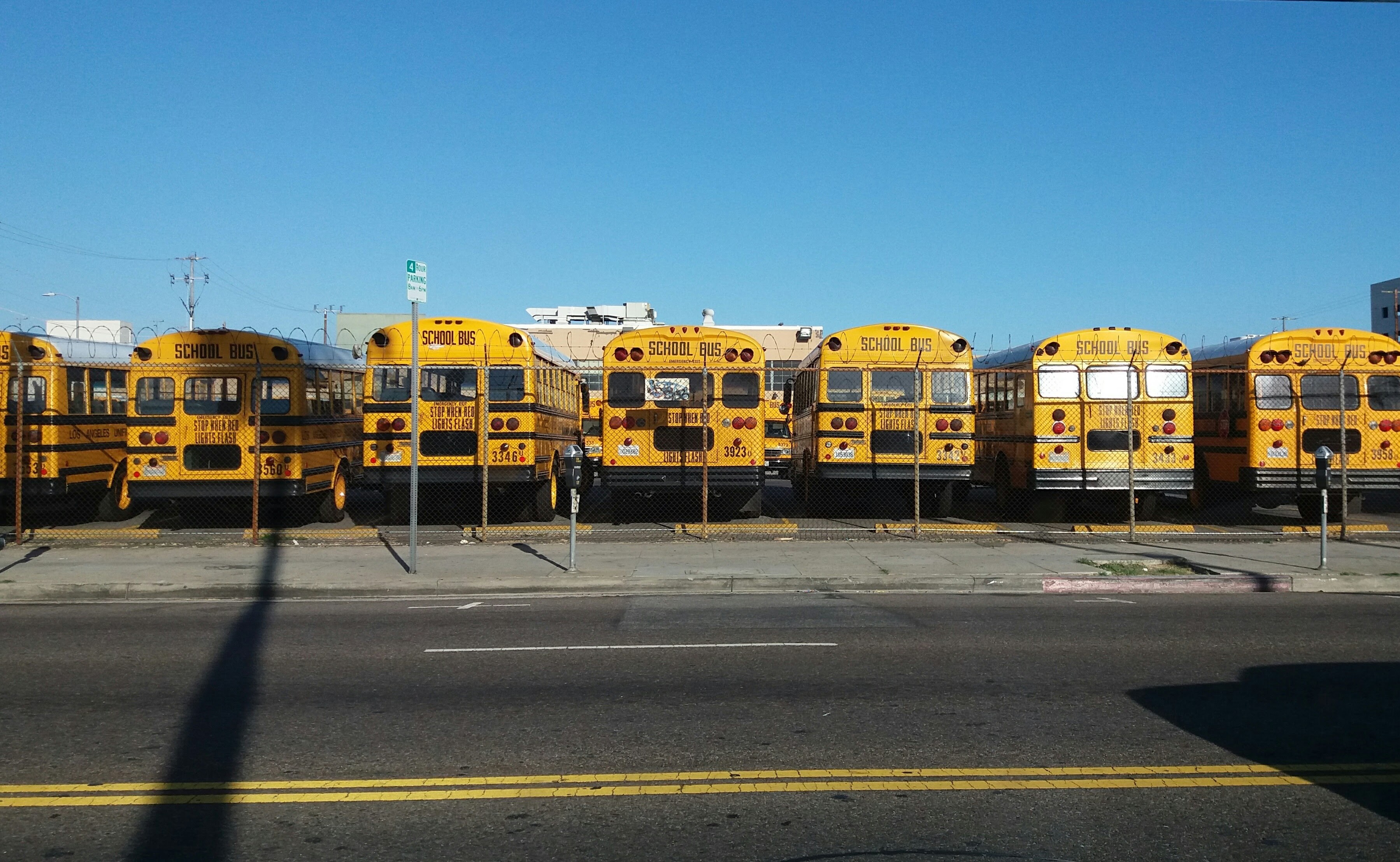 yellow bus school bus yellow and bus 4k, HD Wallpaper