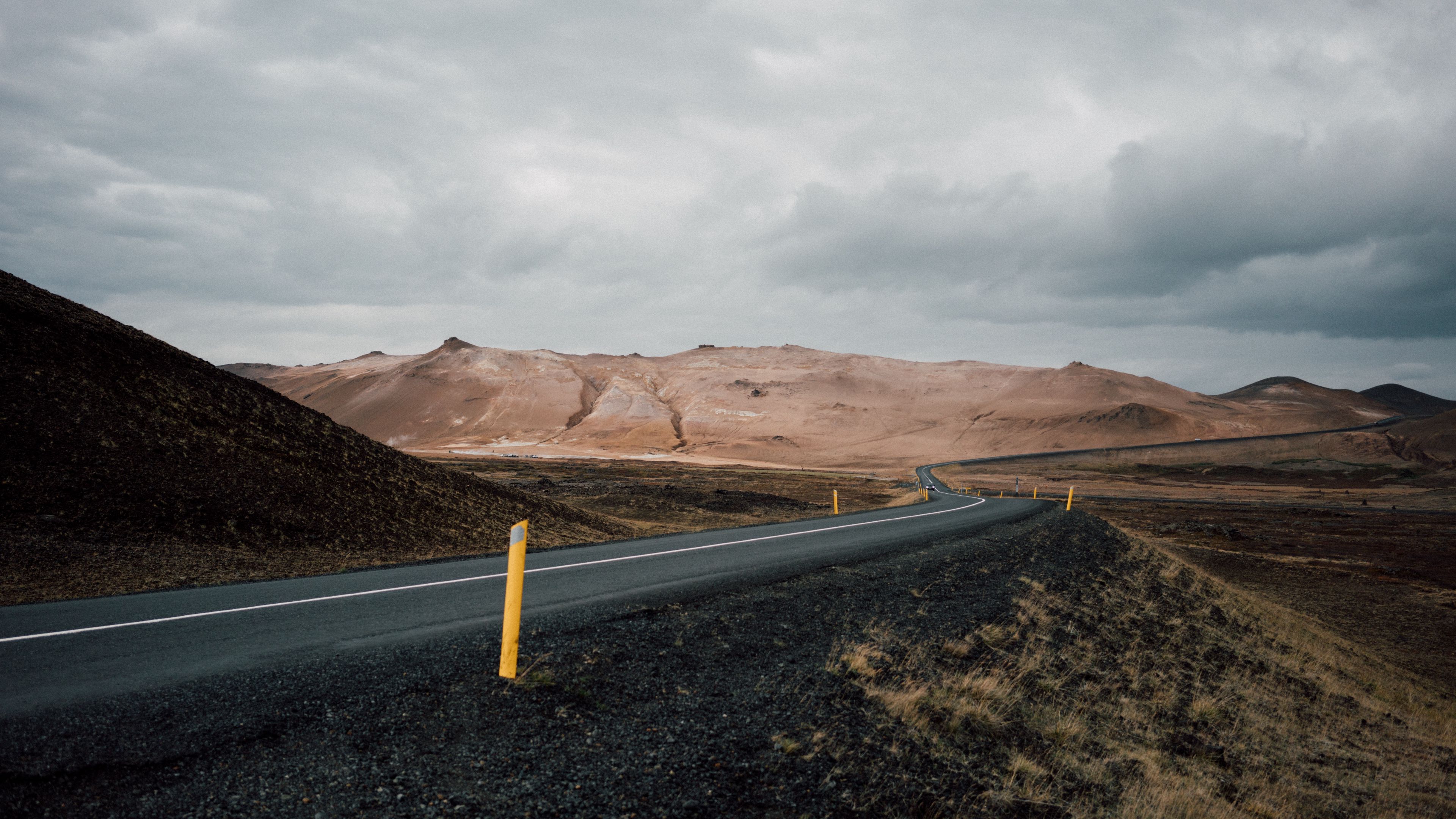 road, asphalt, mountains, marking, 4k, HD Wallpaper