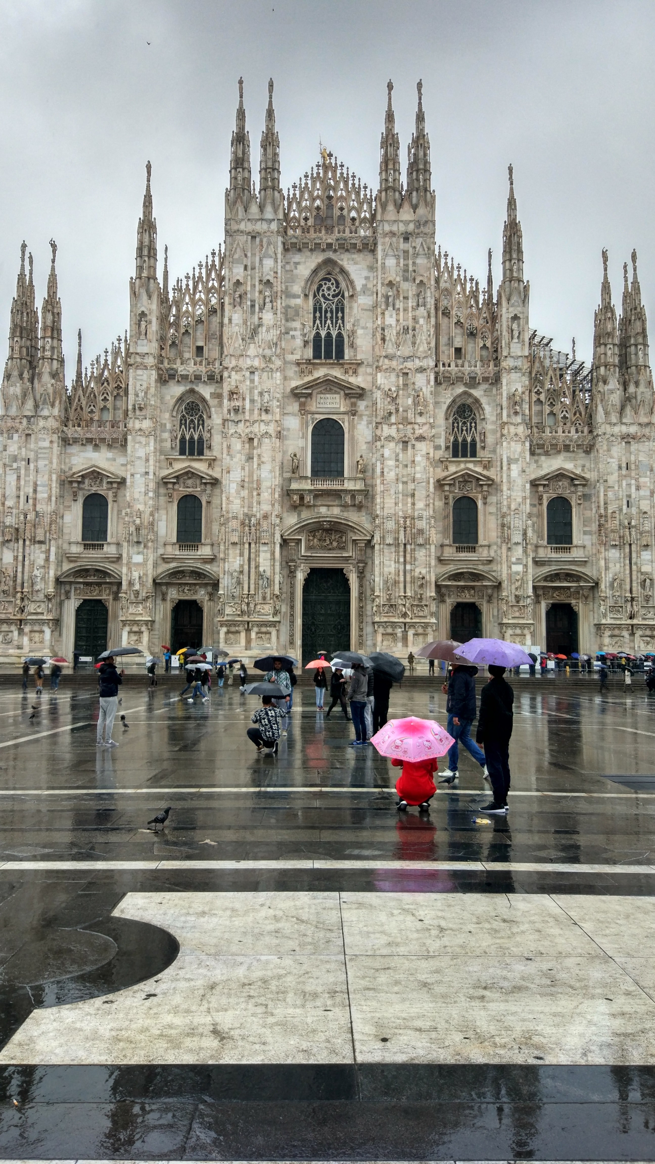 cathedral architecture church and rain hd, 4k, Phone HD Wallpaper