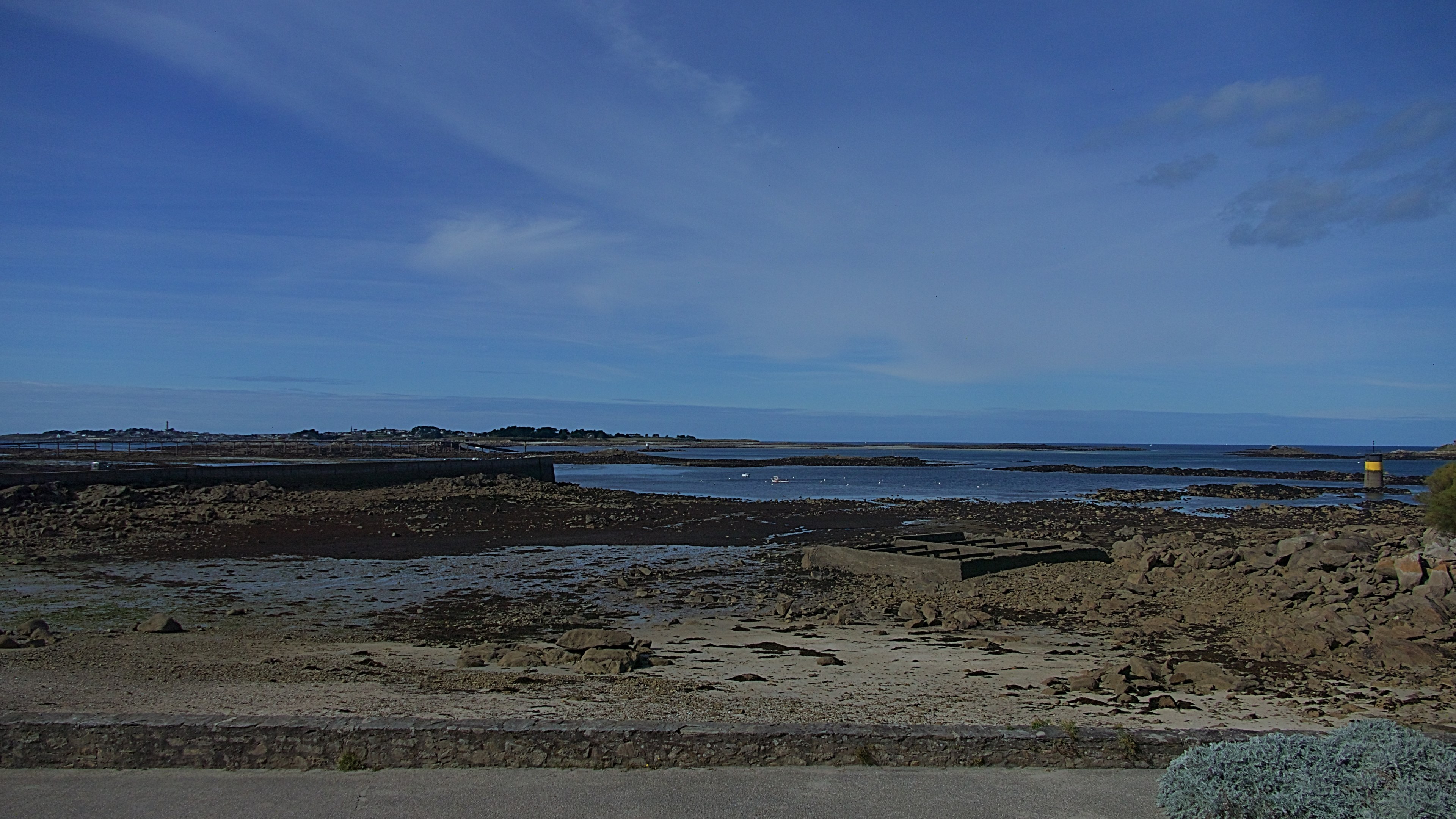 bay of roscoff baie de roscoff 4k, HD Wallpaper