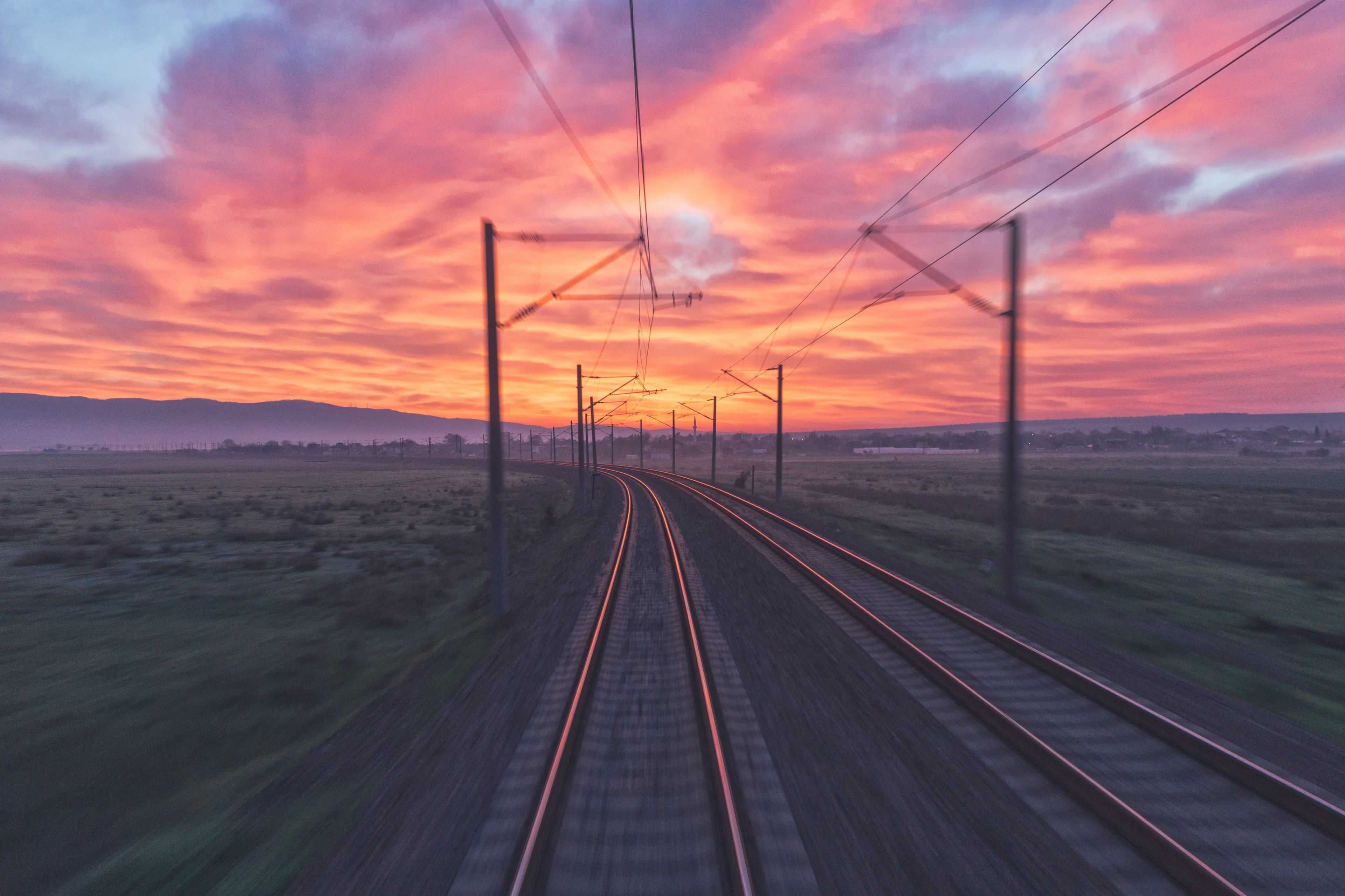 sunrise express 4k, HD Wallpaper