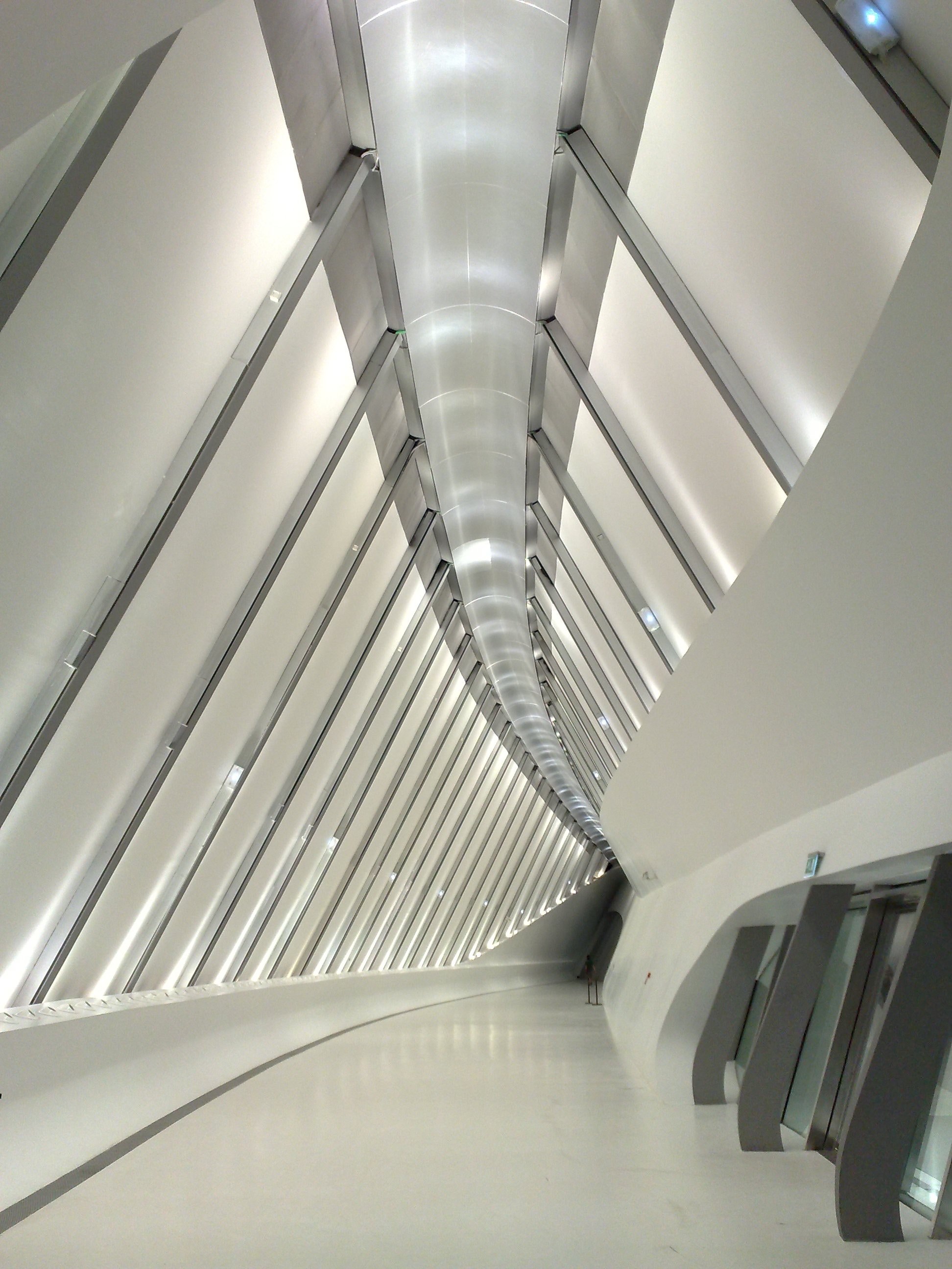 architecture hallway walkway and ceiling hd, 4k, Phone HD Wallpaper