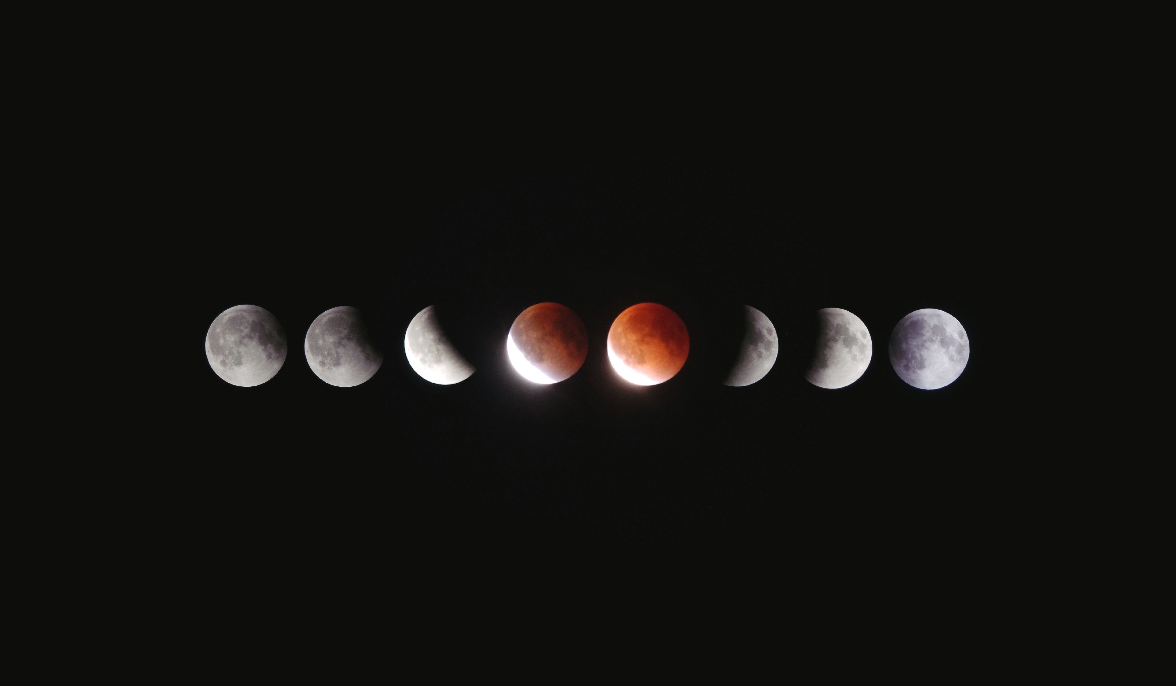 supermoon lunar eclipse 4k, HD Wallpaper