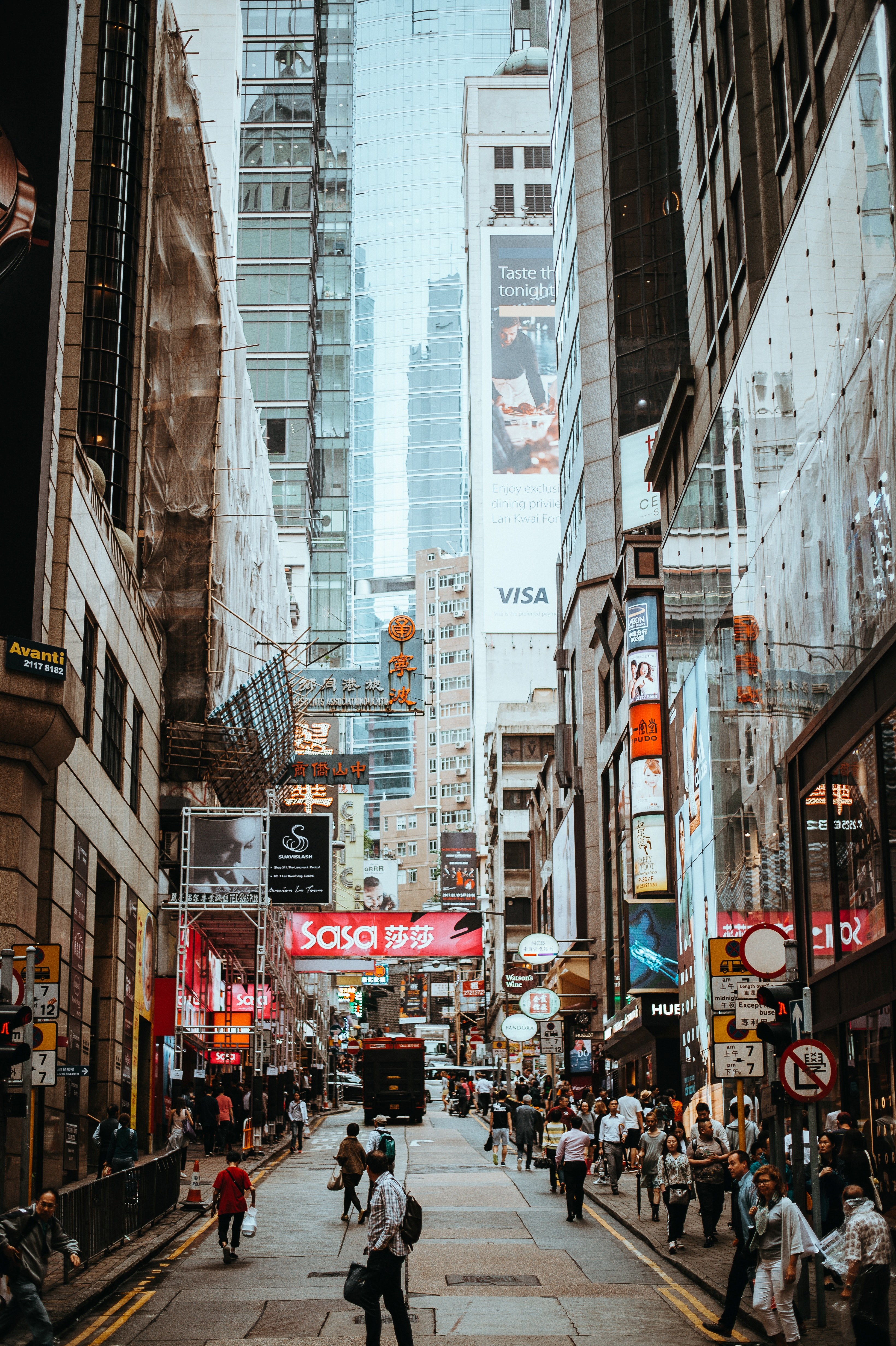 hong kong tones 4k, Phone HD Wallpaper