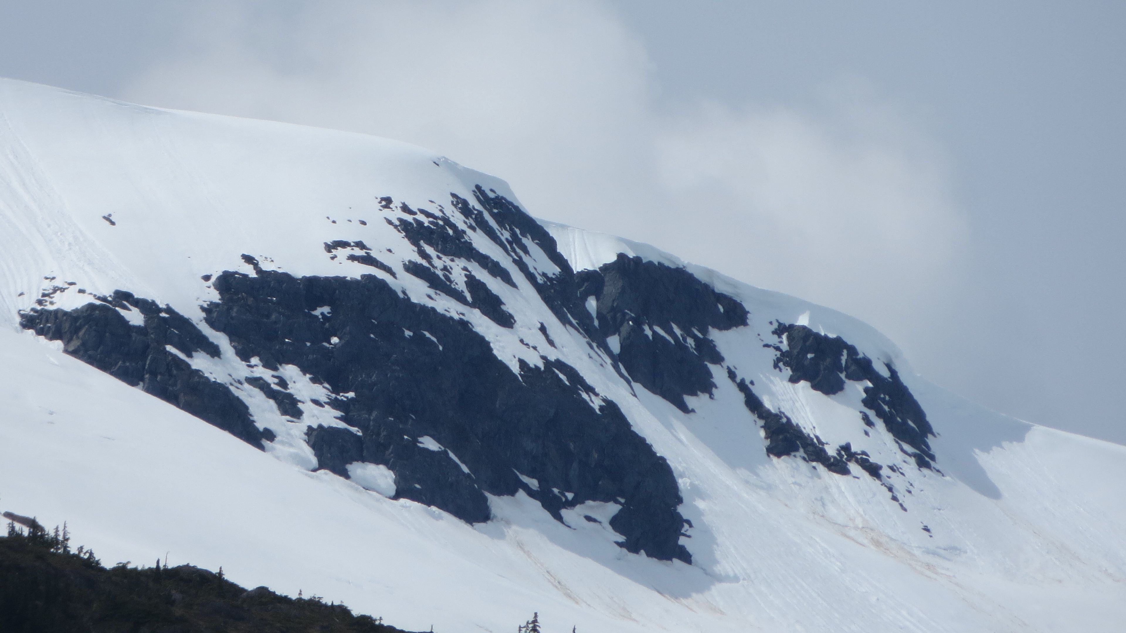 mountains, sky, top, snow, 4k, HD Wallpaper