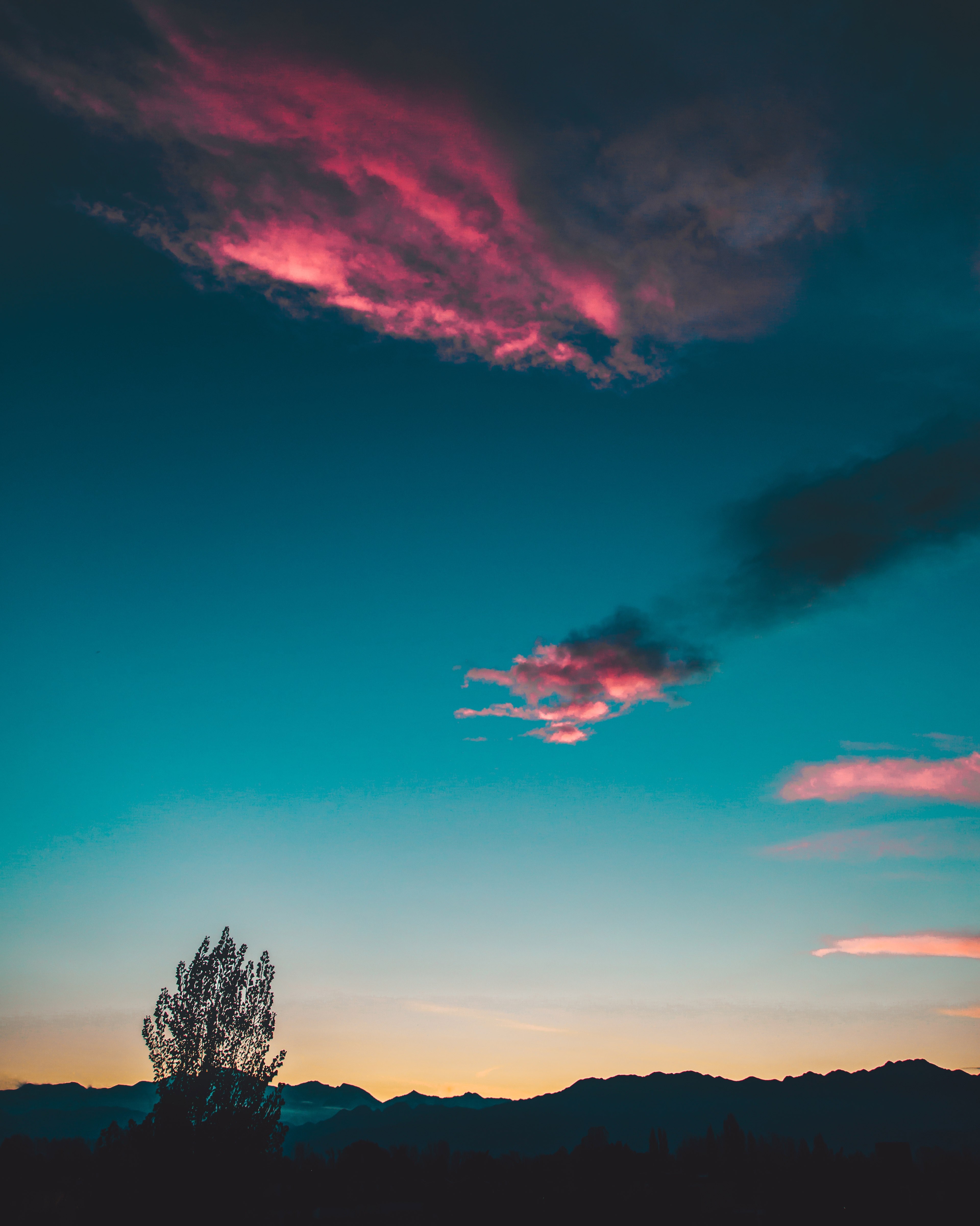 cloud sunset sunrise and red hd, 4k, Phone HD Wallpaper