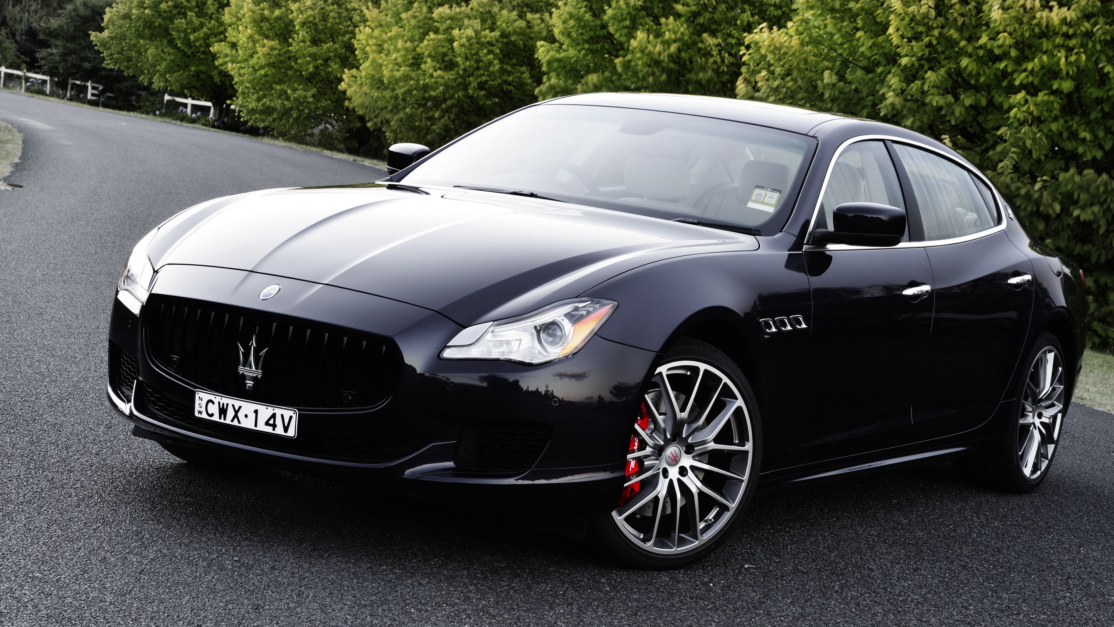 maserati, quattroporte, gts, side view, black, 4k, HD Wallpaper