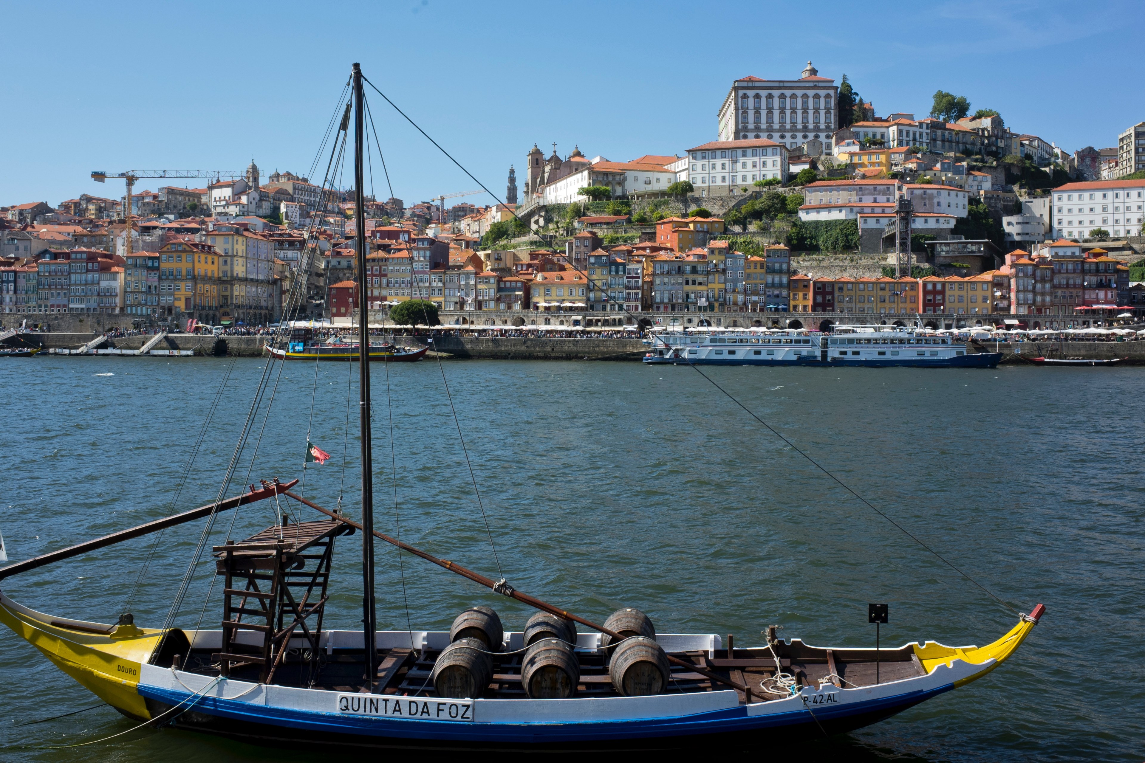 docked in porto 4k, HD Wallpaper