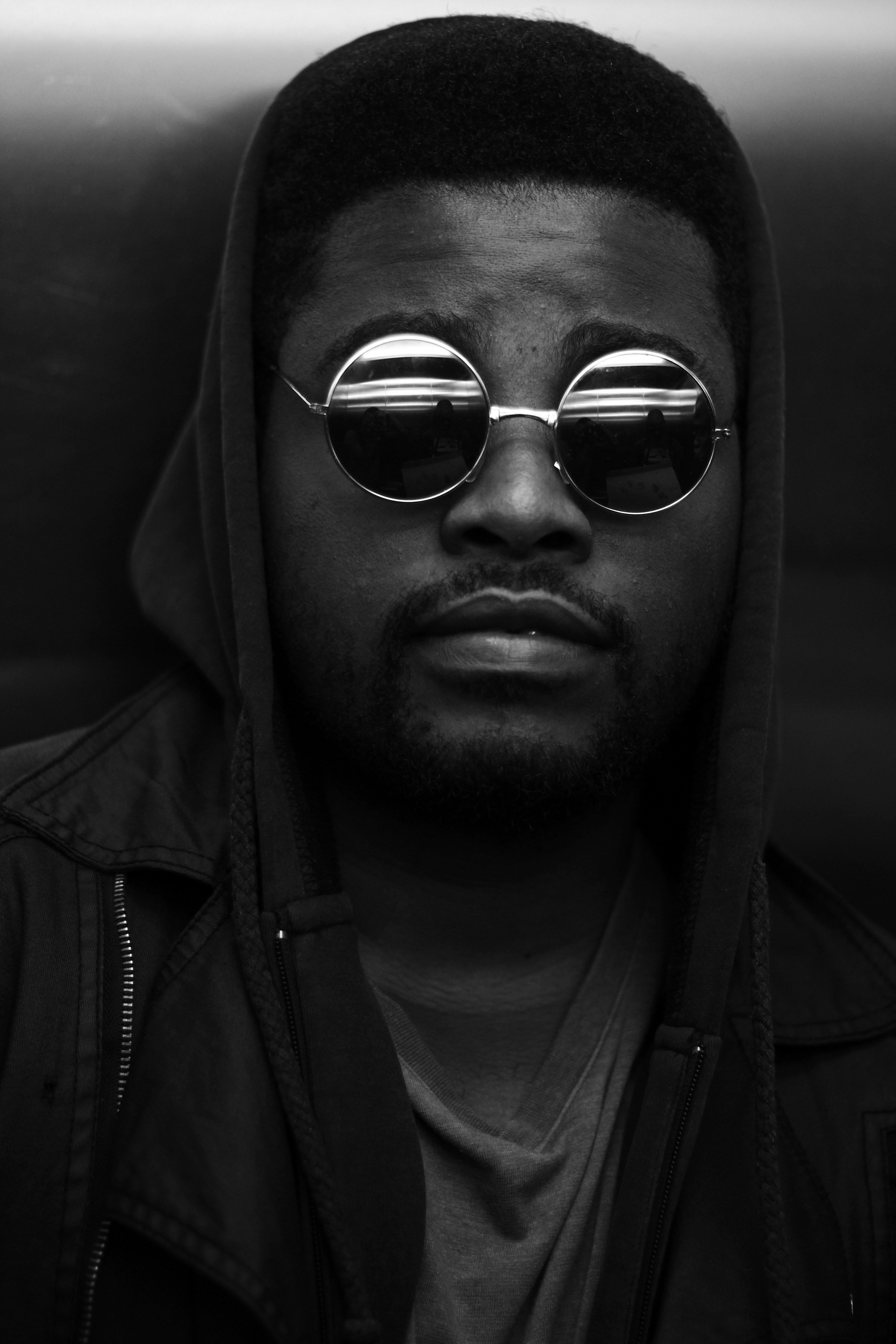 man male glasses and african american hd, 4k, Phone HD Wallpaper