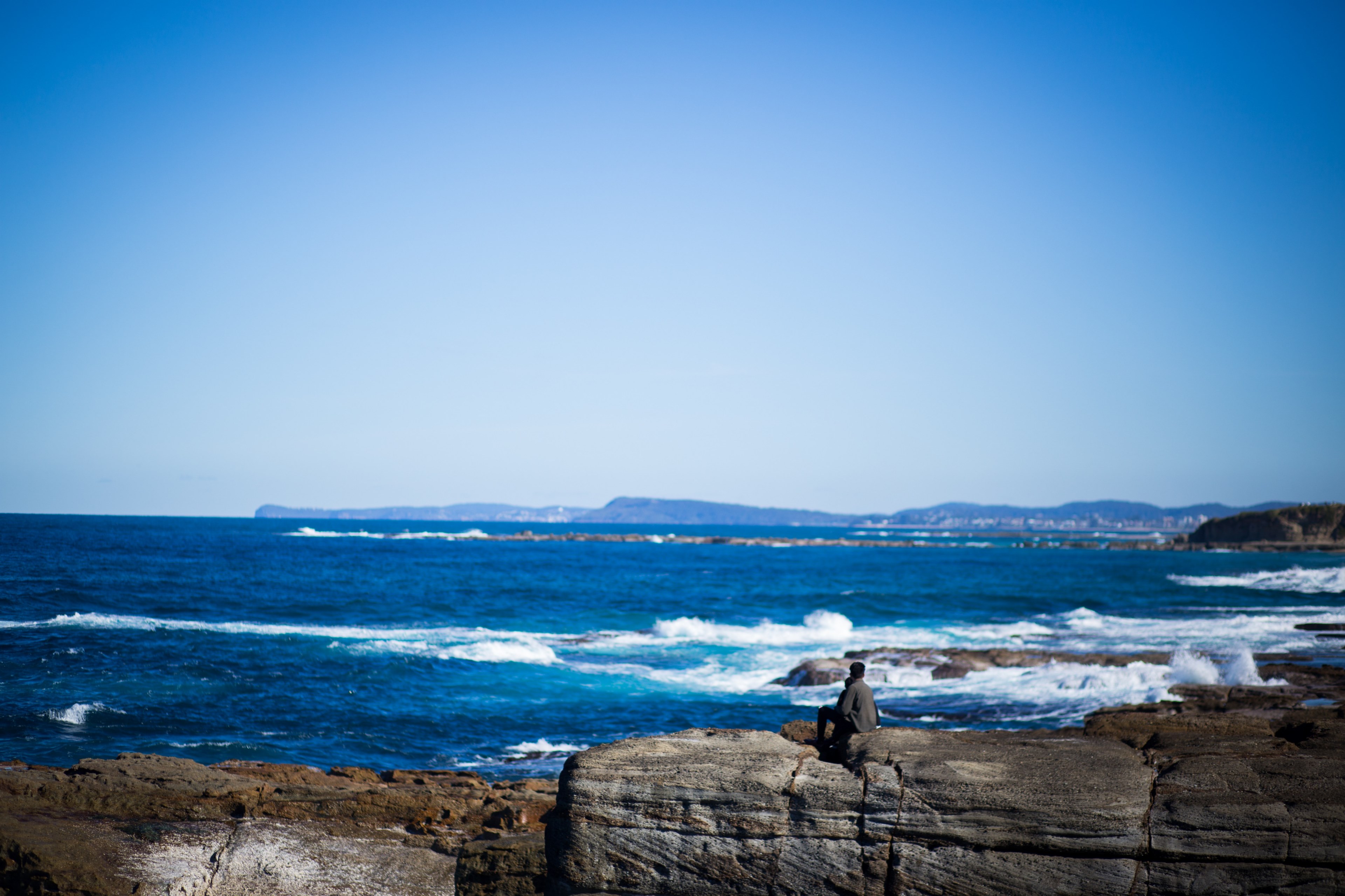 wafe rock ocean and sea 4k, HD Wallpaper