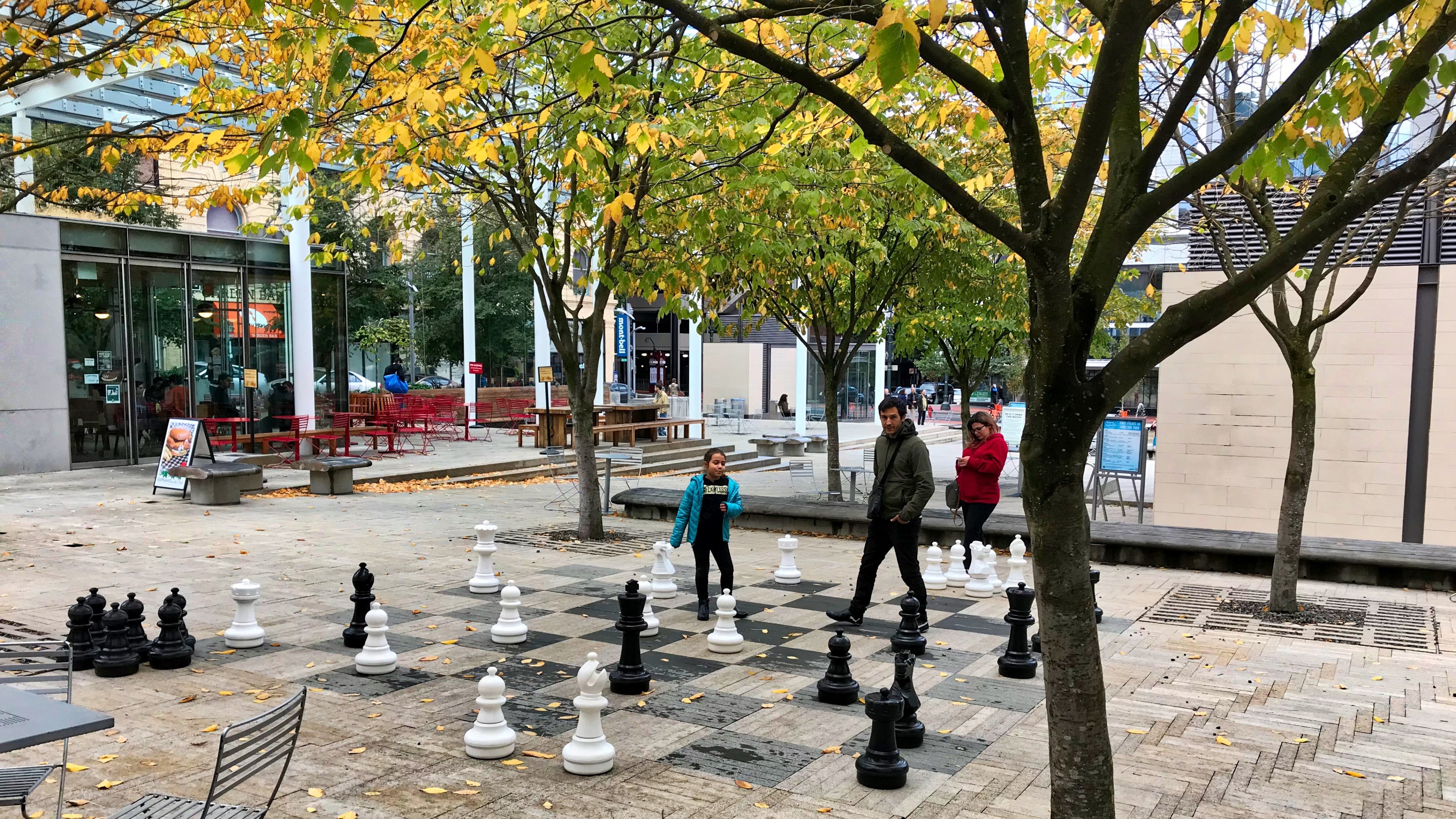 chess downtown portland oregon 4k, HD Wallpaper