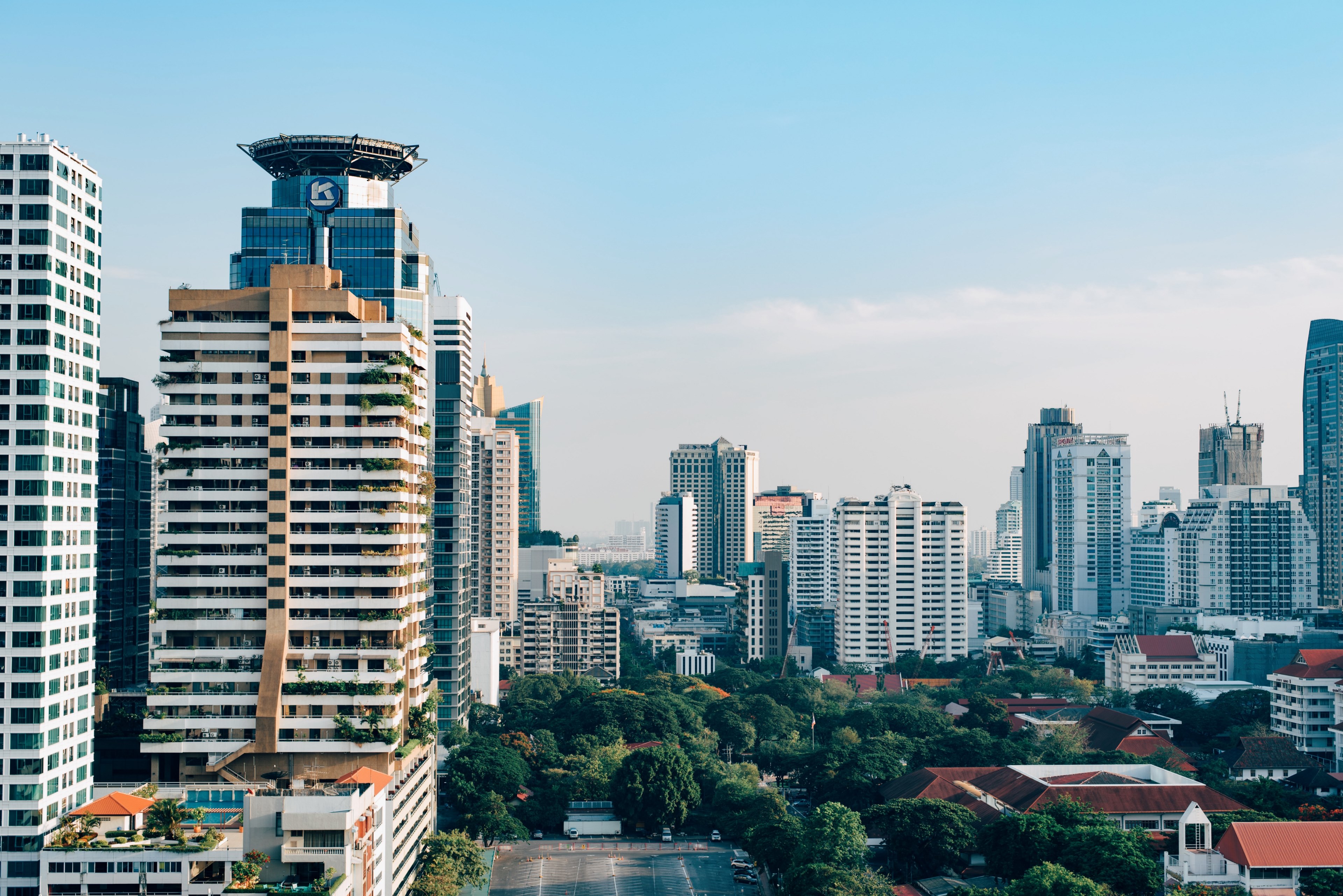 bangkok cityscapes 4k, HD Wallpaper