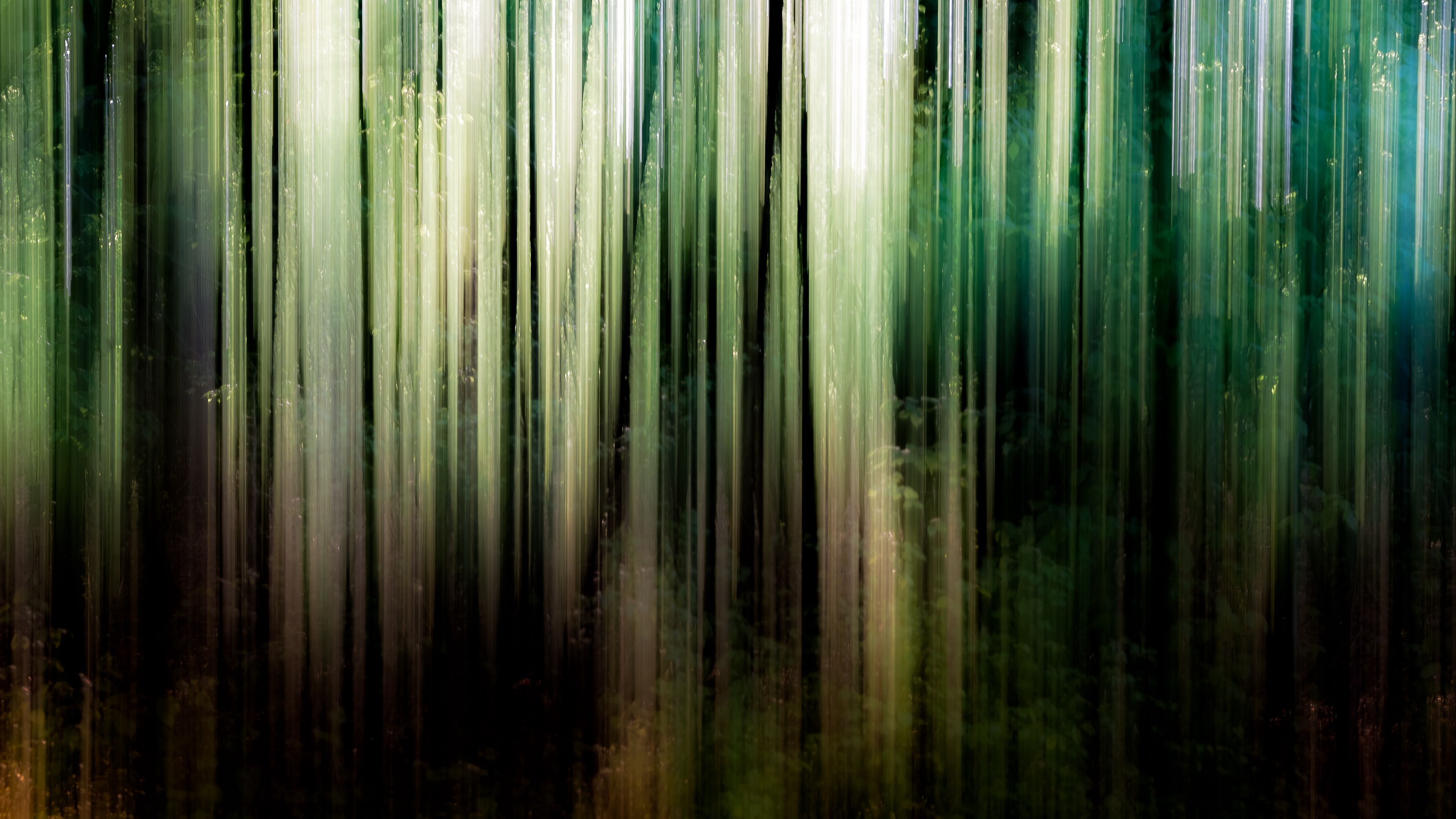 abstraction, stains, trees, spring, 4k, HD Wallpaper
