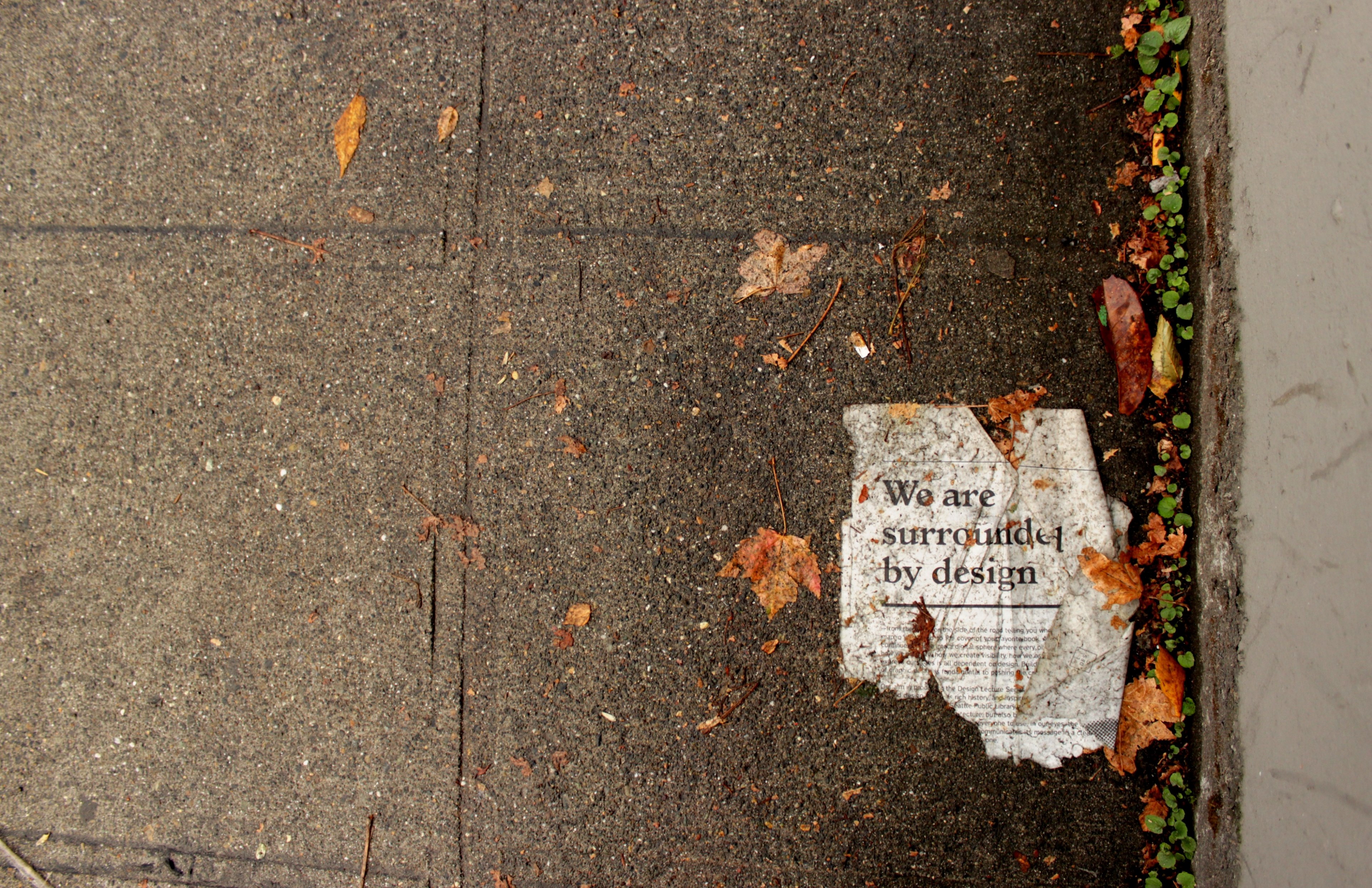 pavement sidewalk concrete and newspaper 4k, HD Wallpaper