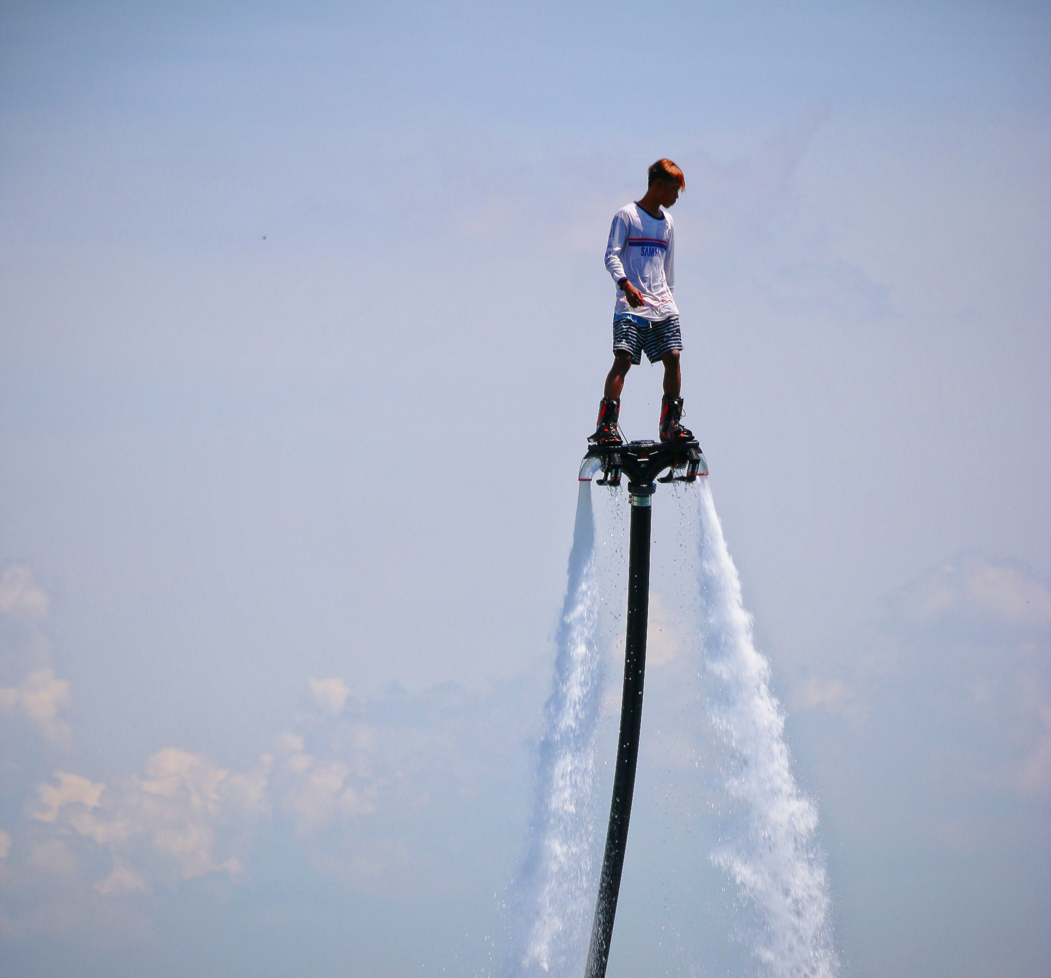 sport water jet water sport and flyboard 4k, HD Wallpaper
