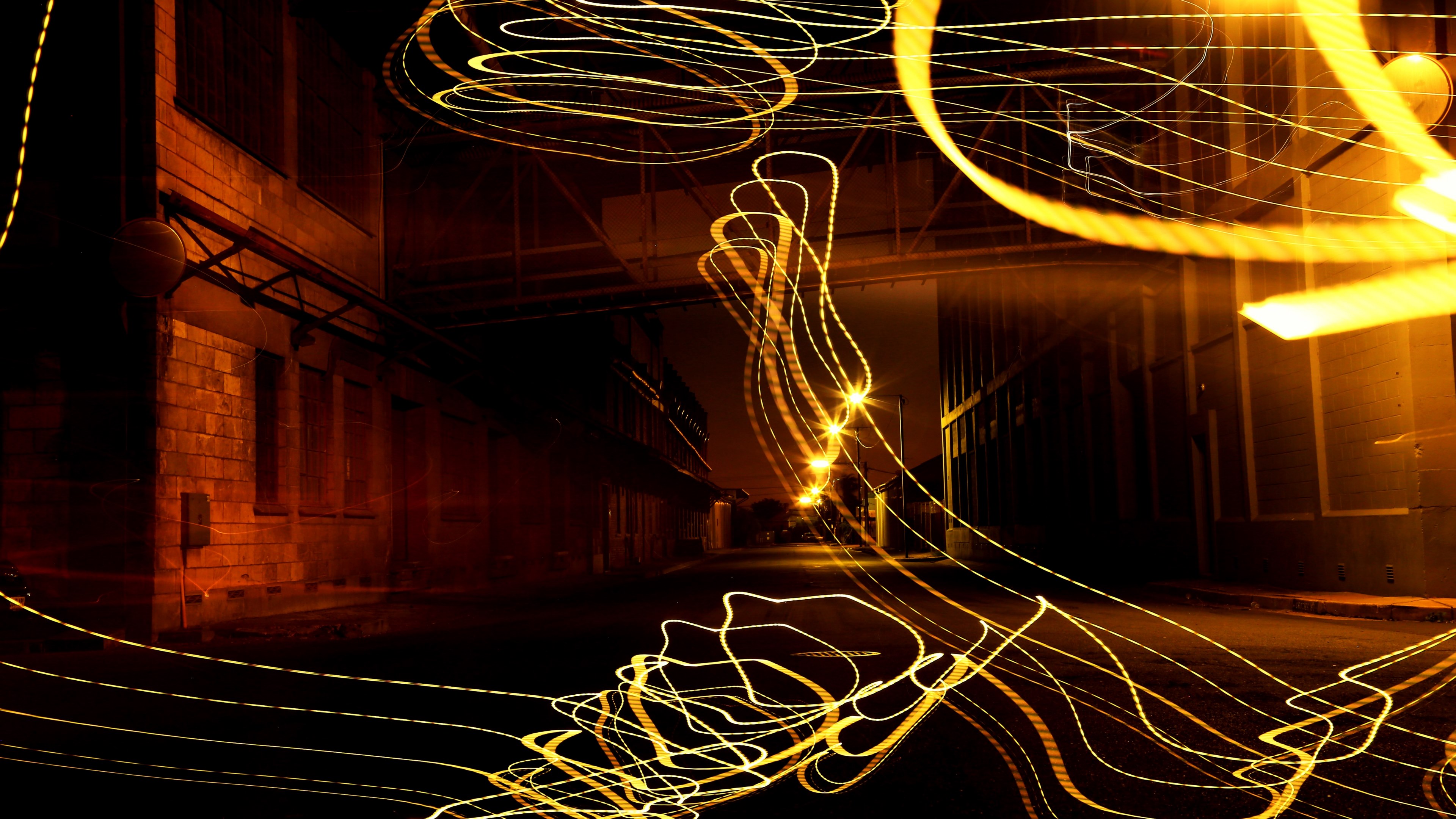 forgotten empty abandoned and city and night 4k, HD Wallpaper