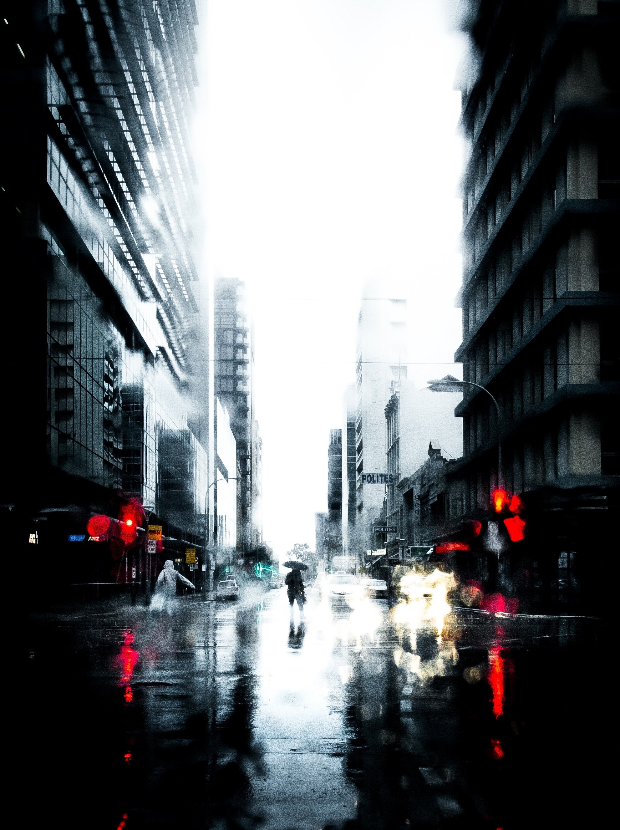 street reflection transportation and tramway hd, 4k, Phone HD Wallpaper