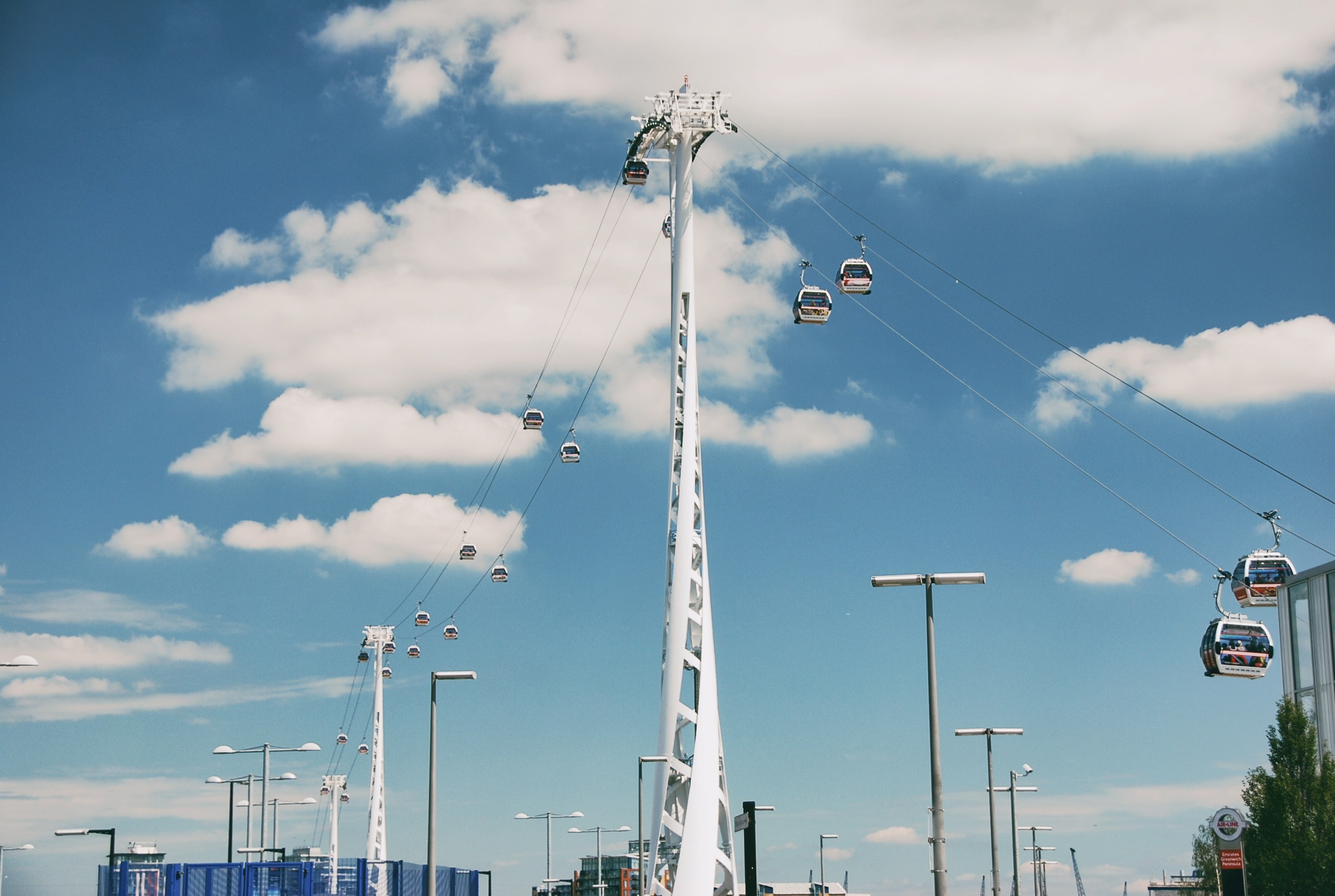 cloud sky thame and gondola 4k, HD Wallpaper