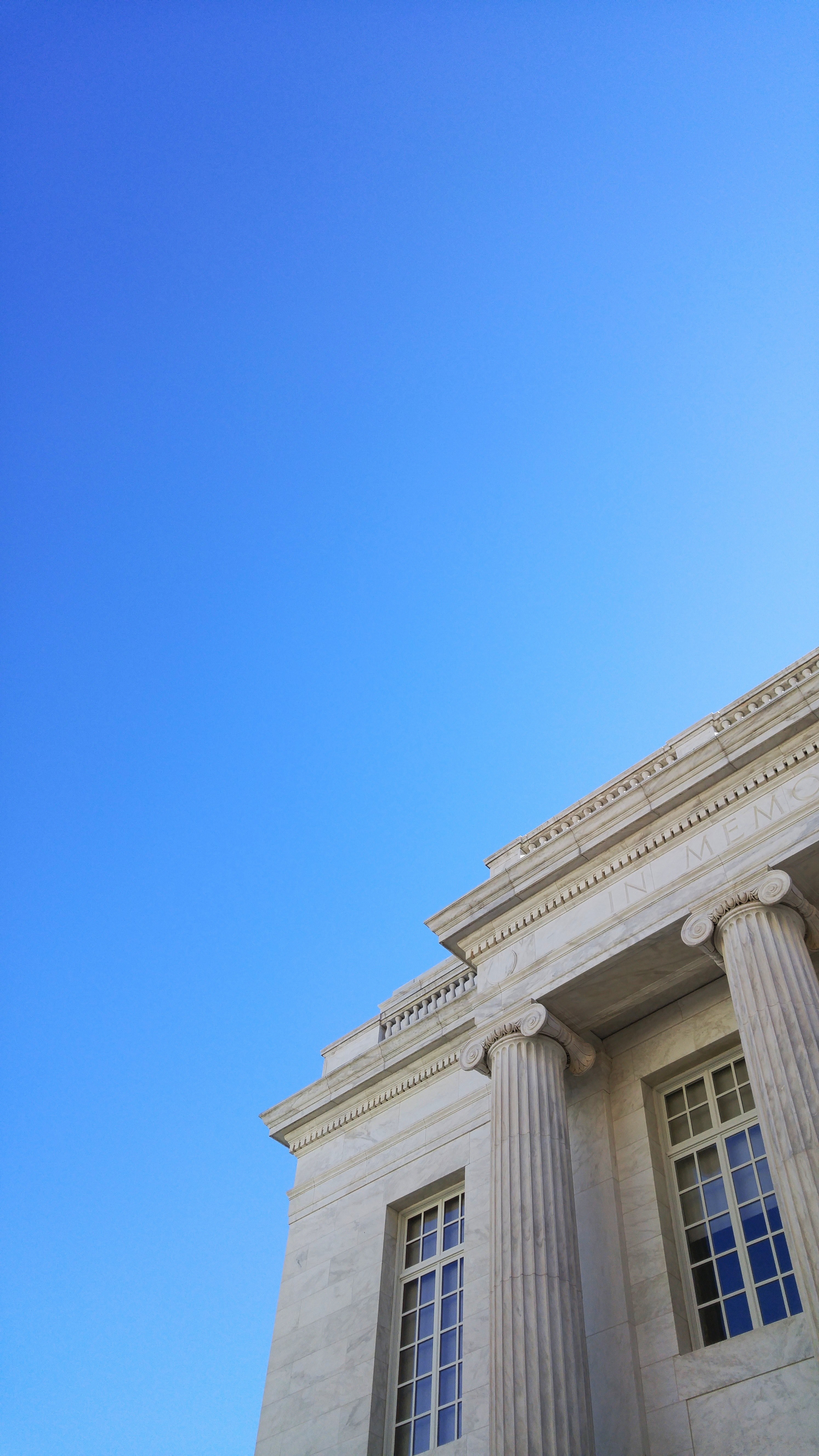 column building architecture and sky hd, 4k, Phone HD Wallpaper