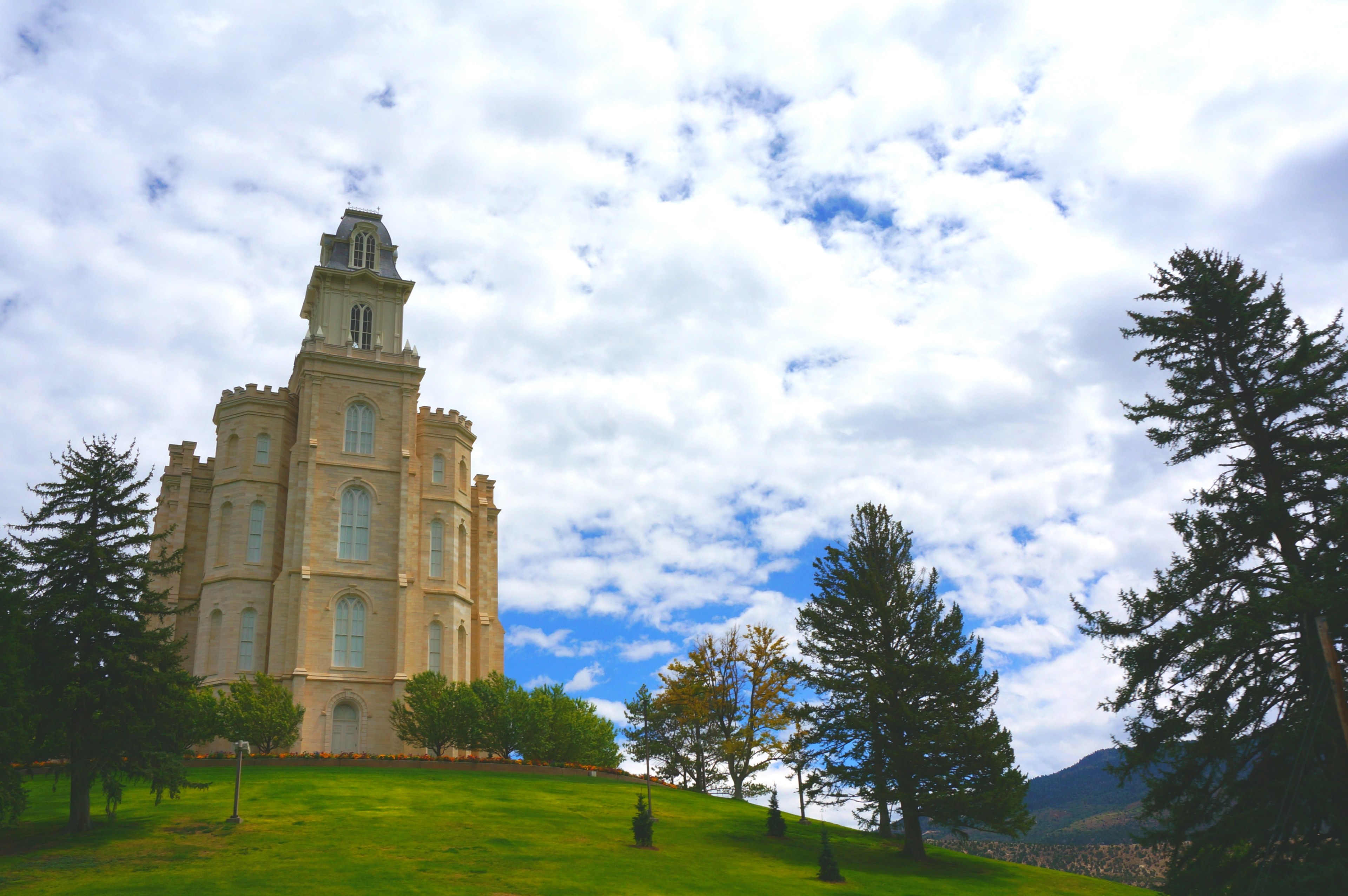 mormon ld temple and manti 4k, HD Wallpaper