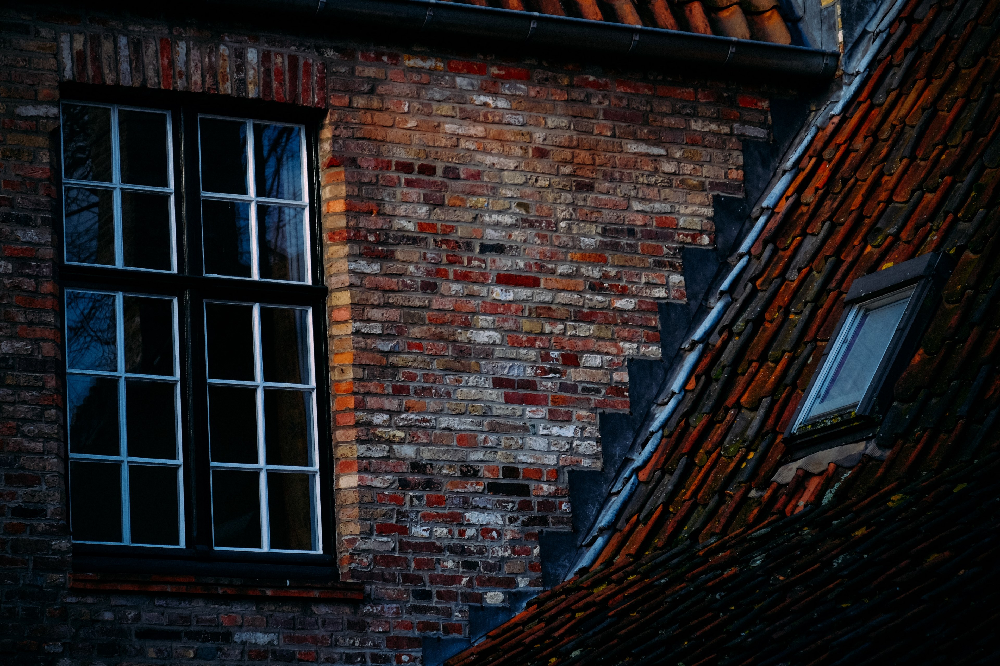 bruges rooftop 4k, HD Wallpaper