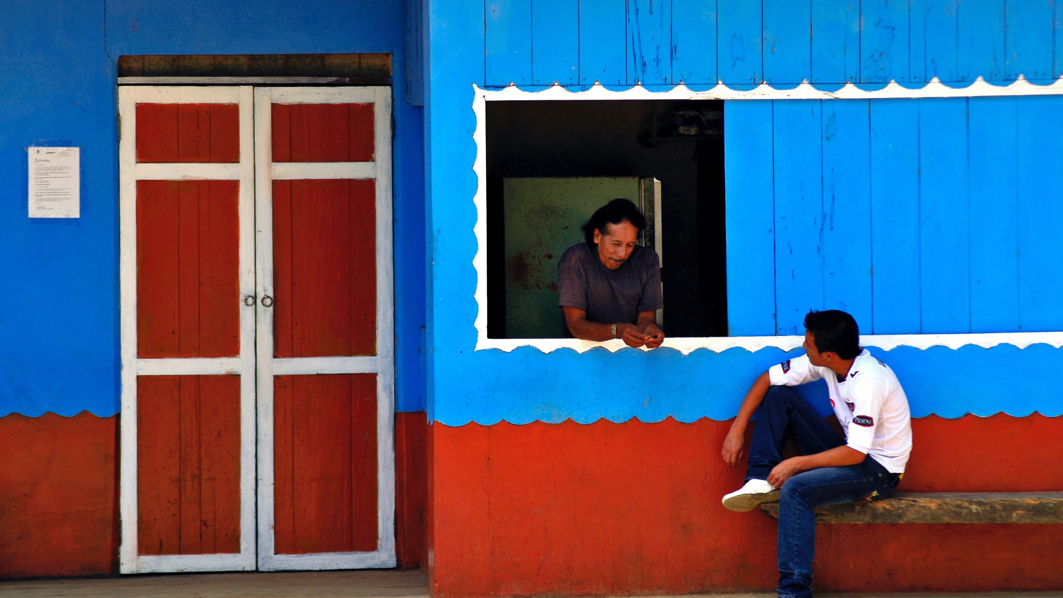 folcklore ecuador gente and azul 4k, HD Wallpaper