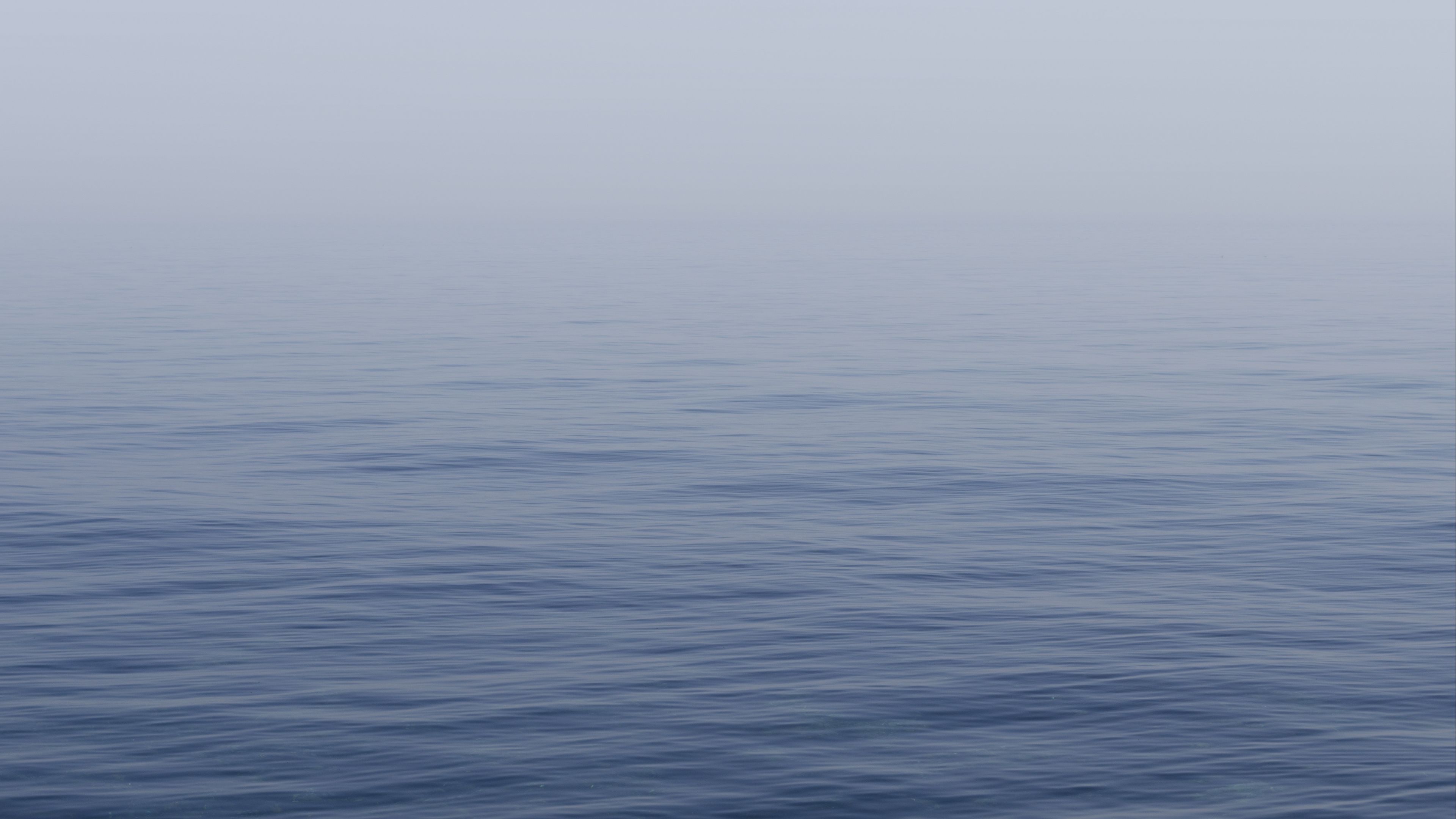 sea, surface, blue, sky, 4k, HD Wallpaper