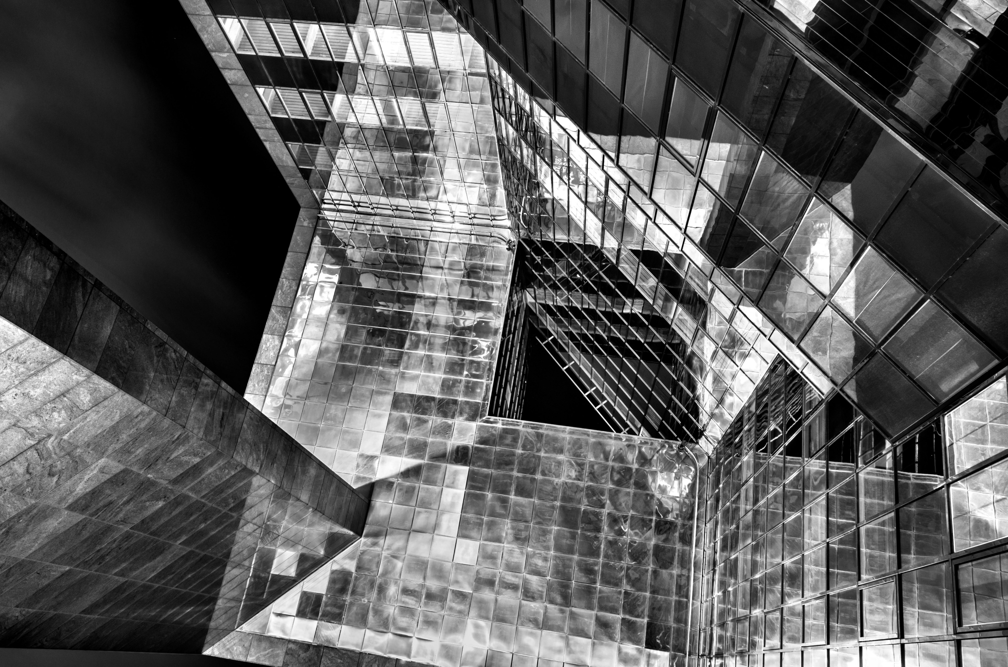 architecture building greyscale and black amp white 4k, HD Wallpaper