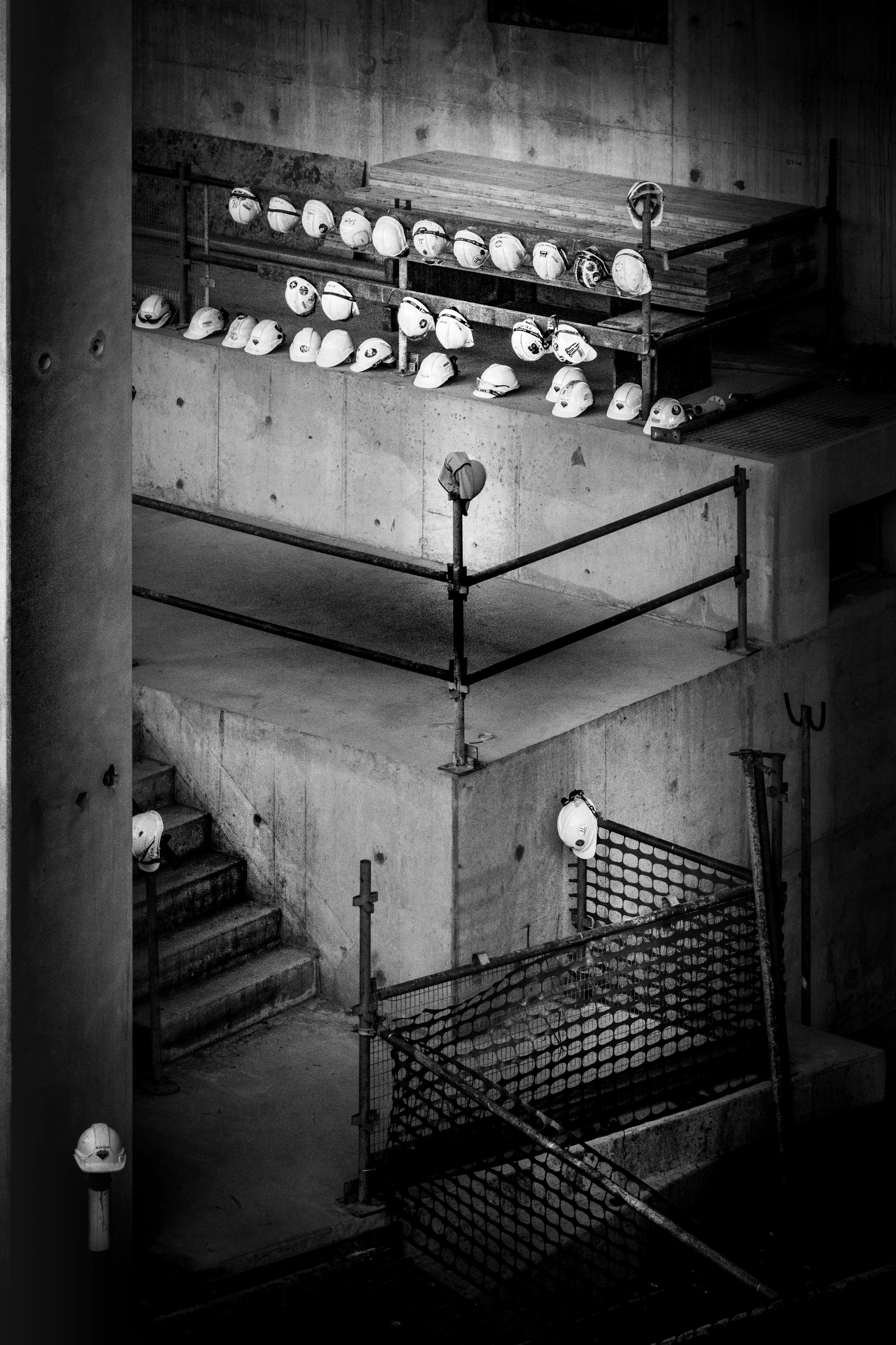 stair city life cbd and bnw hd, 4k, Phone HD Wallpaper