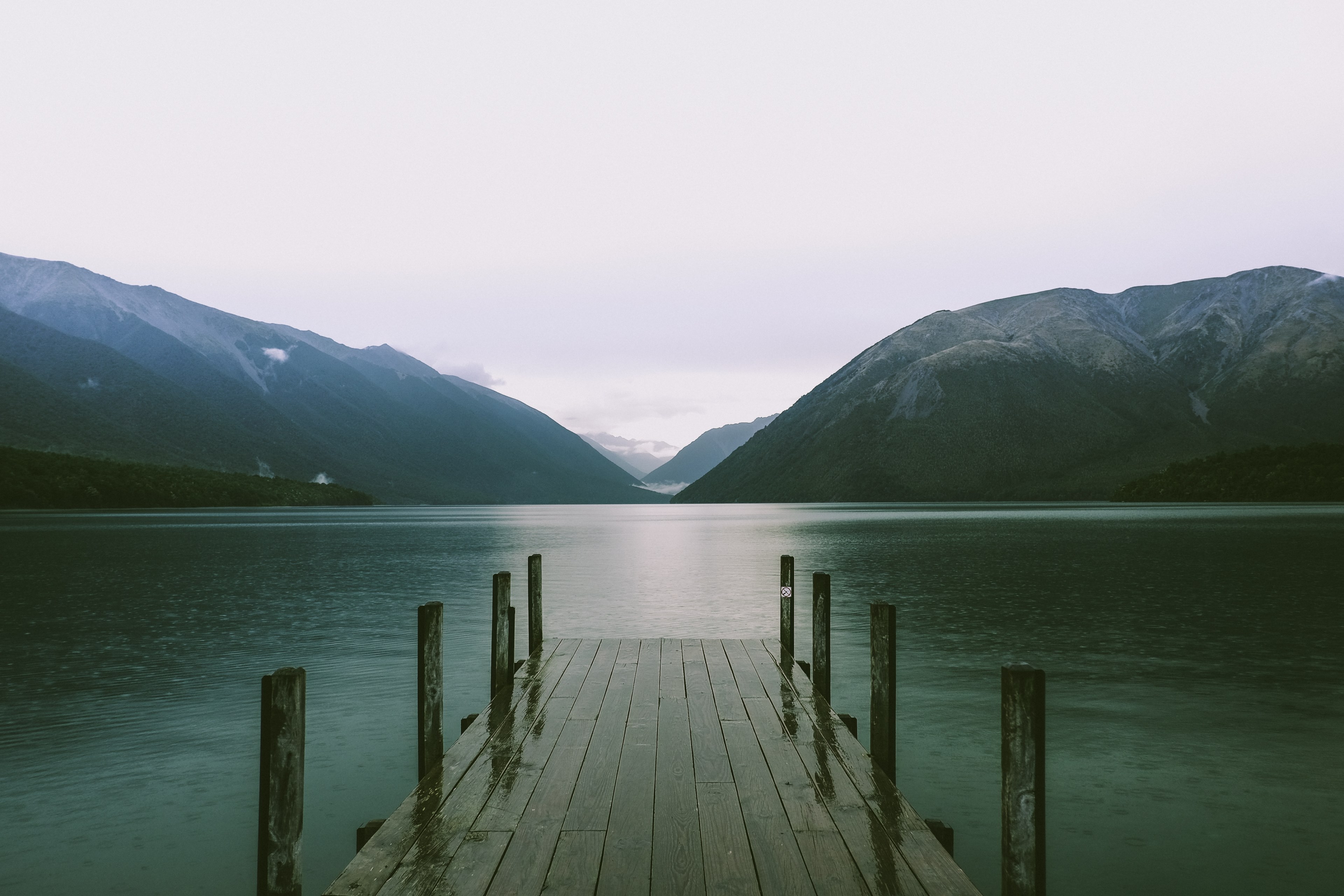 lake rotoiti with the mountains in the distance, lake rotoiti mountains 4k, HD Wallpaper