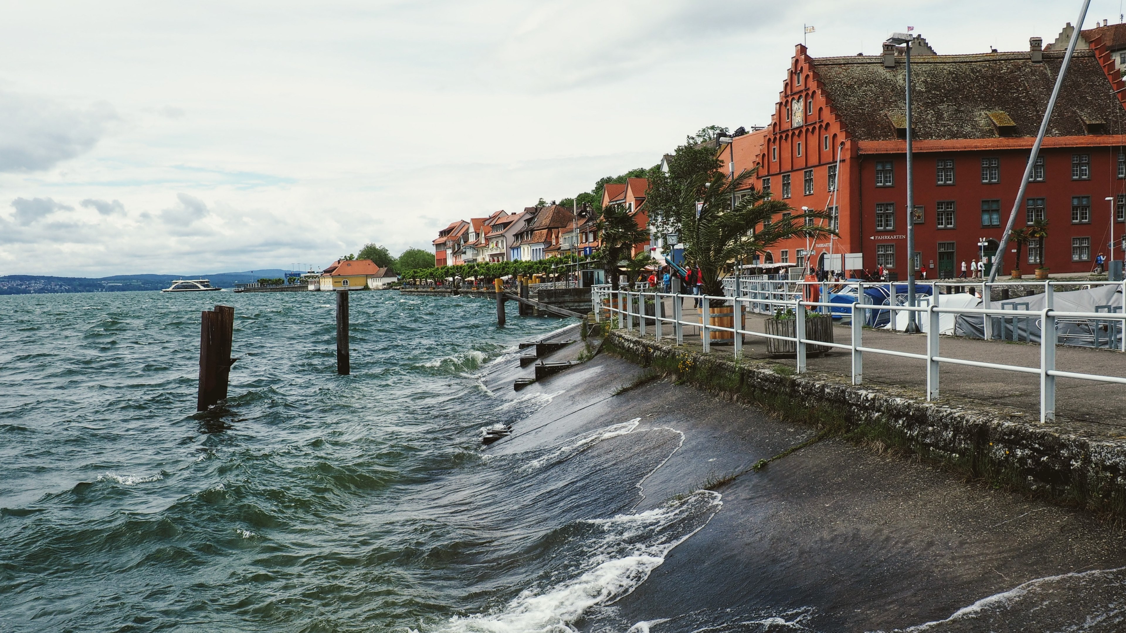 house storm stormy and bodensee 4k, HD Wallpaper