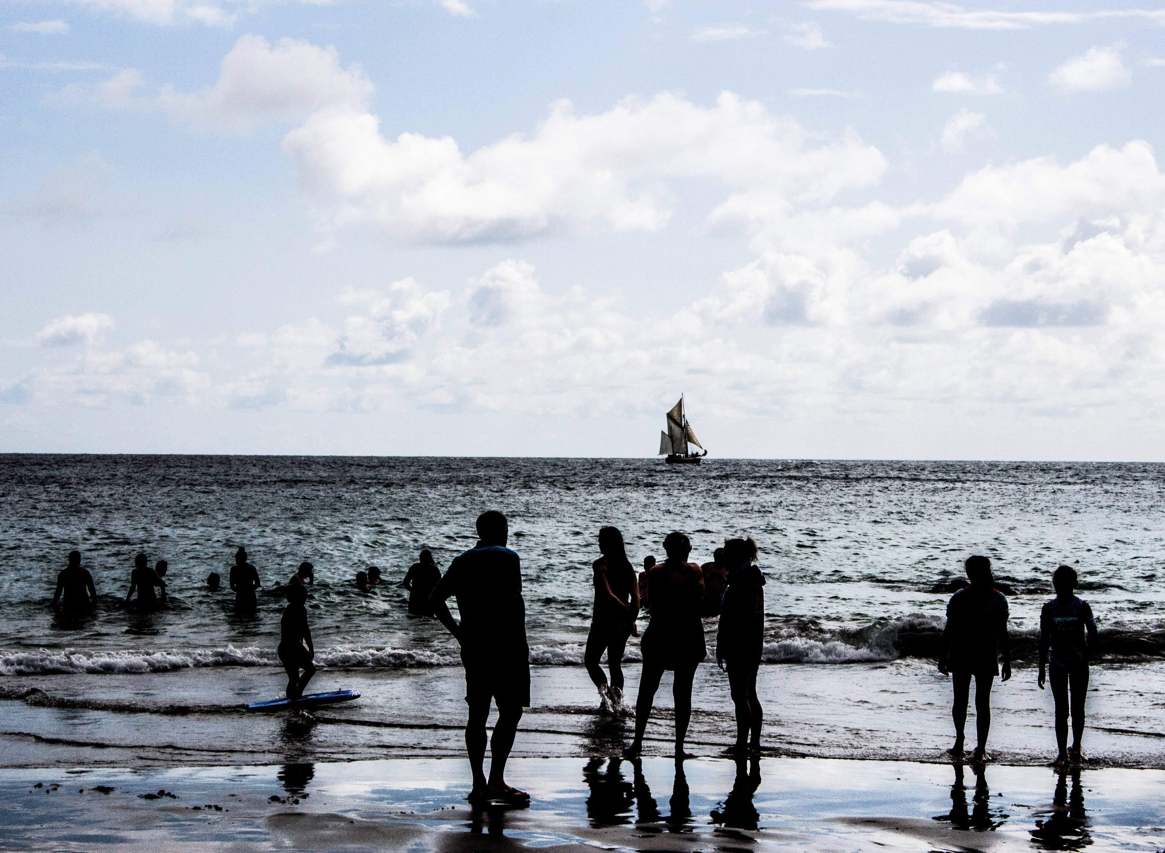 cornwall boat ship and family 4k, HD Wallpaper