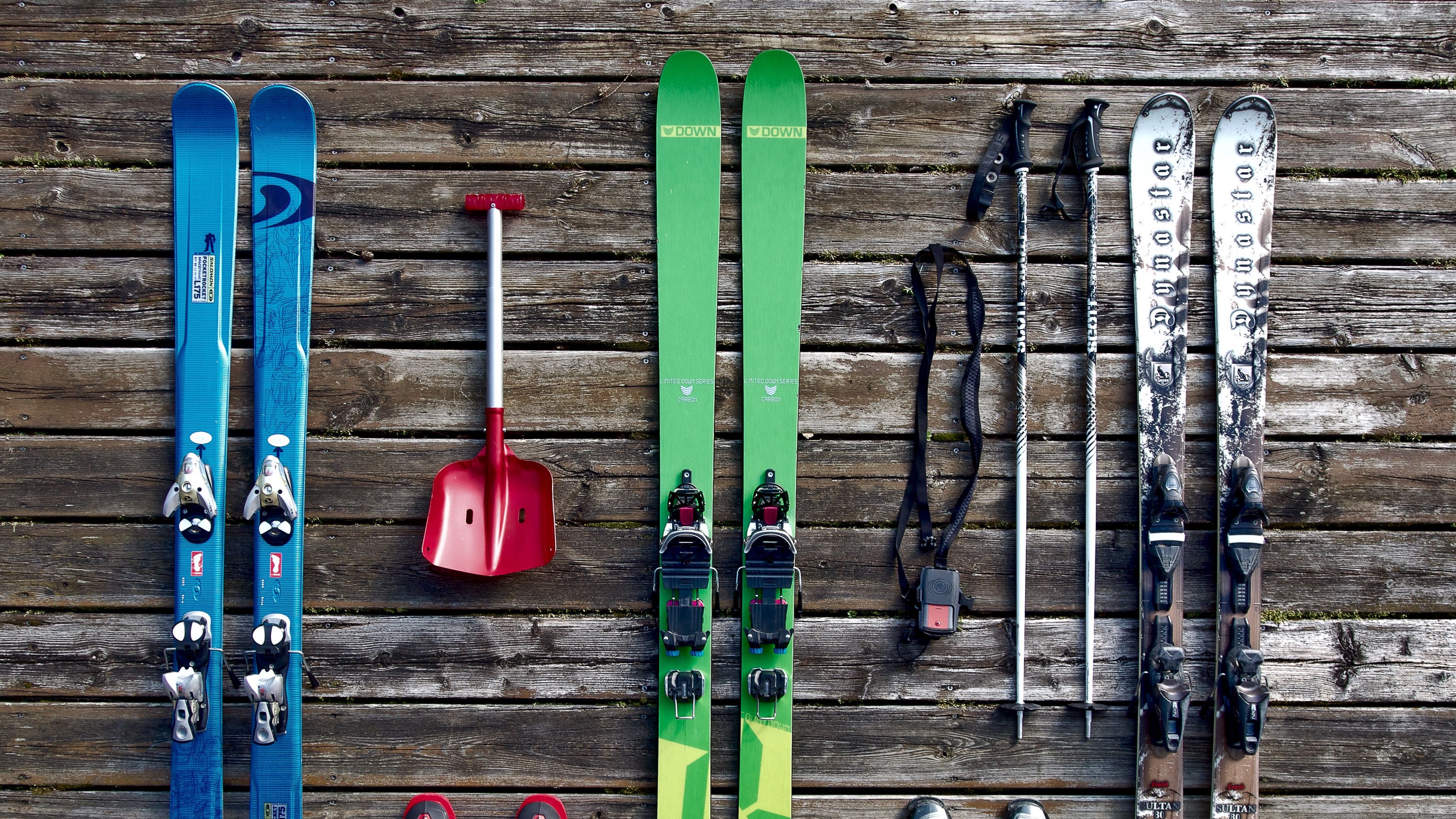 skis, equipment, boots, 4k, HD Wallpaper