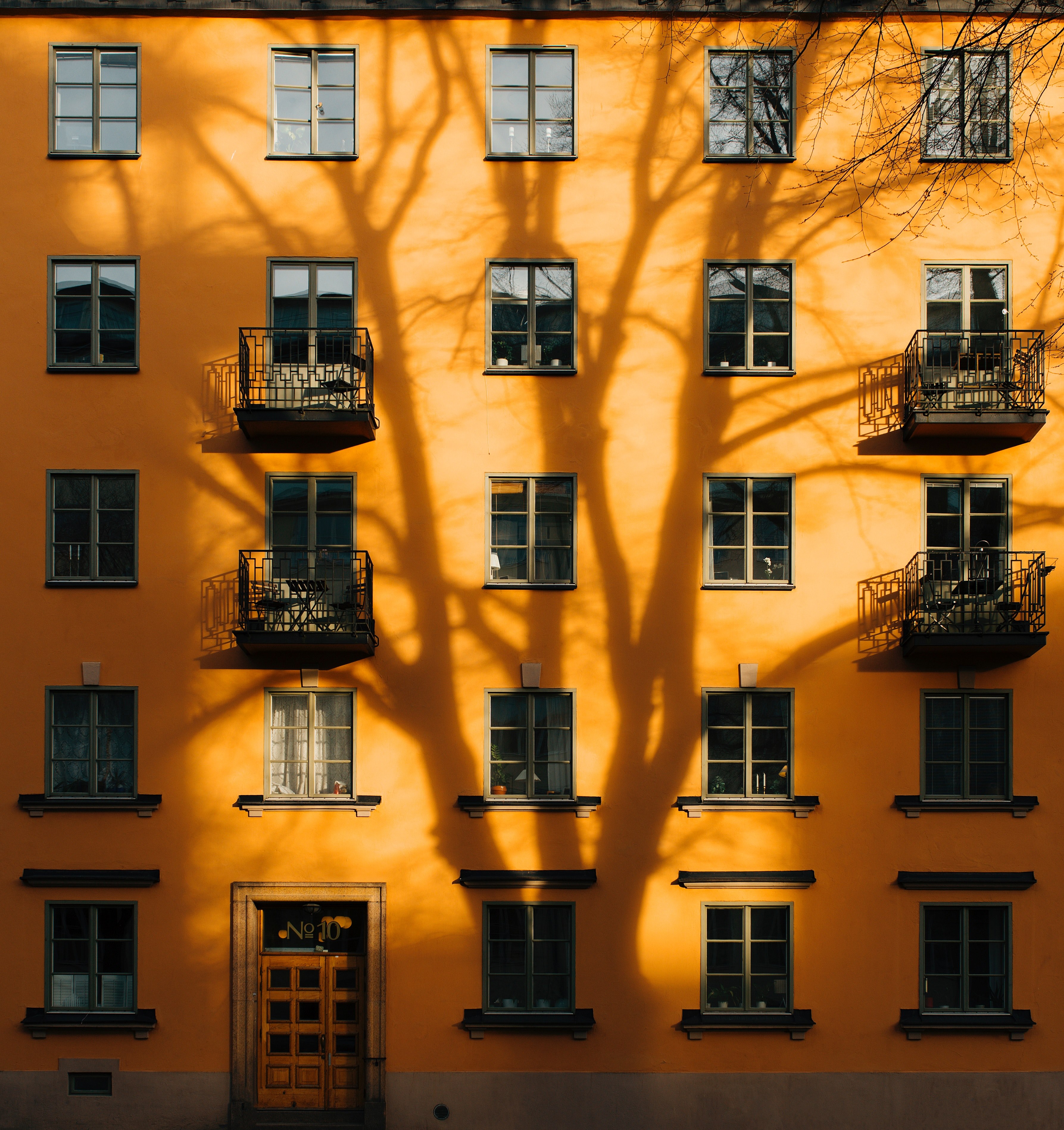 architecture building balcony and apartment hd, 4k, Phone HD Wallpaper