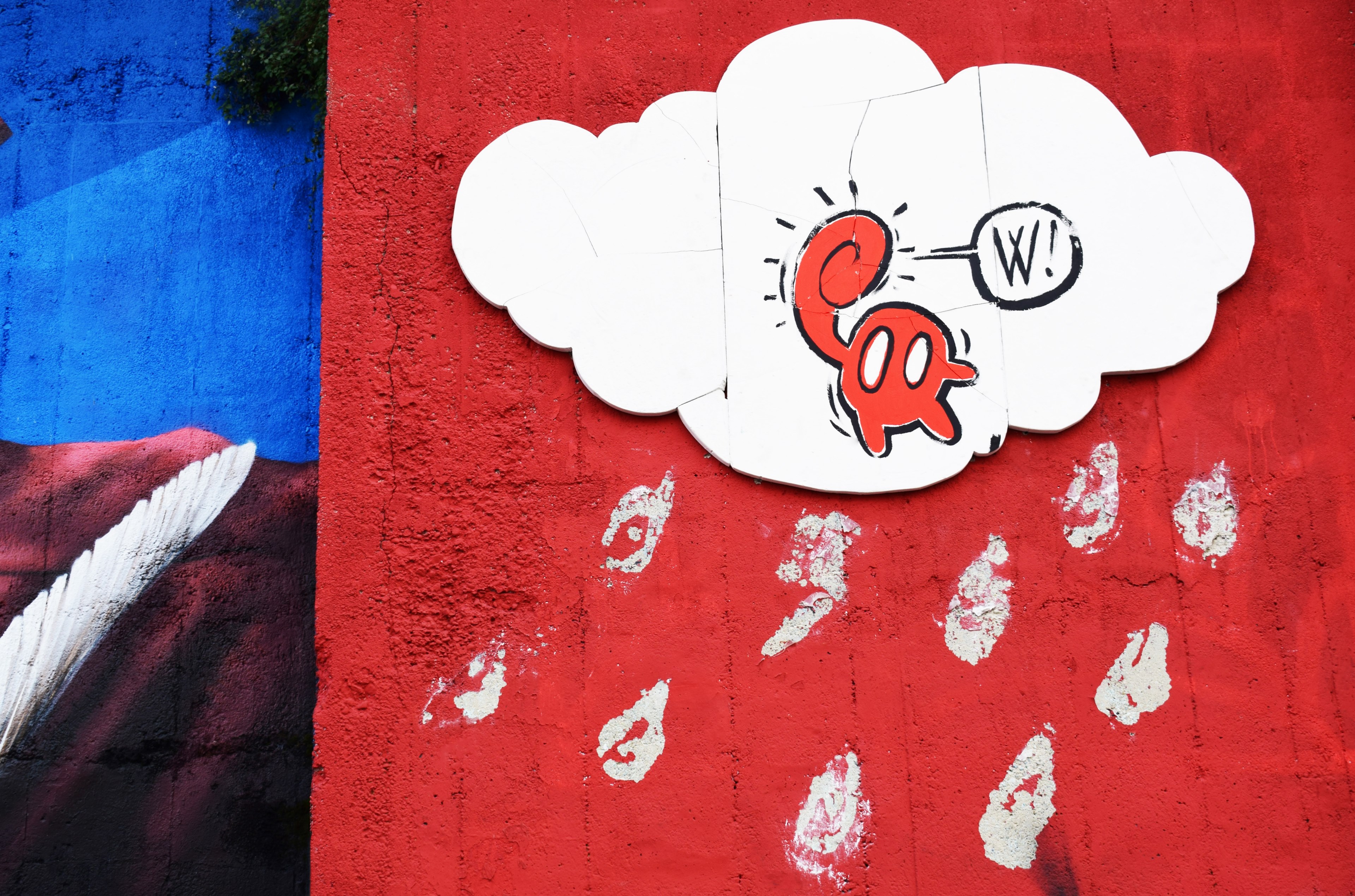 colorful street life street art and wall 4k, HD Wallpaper