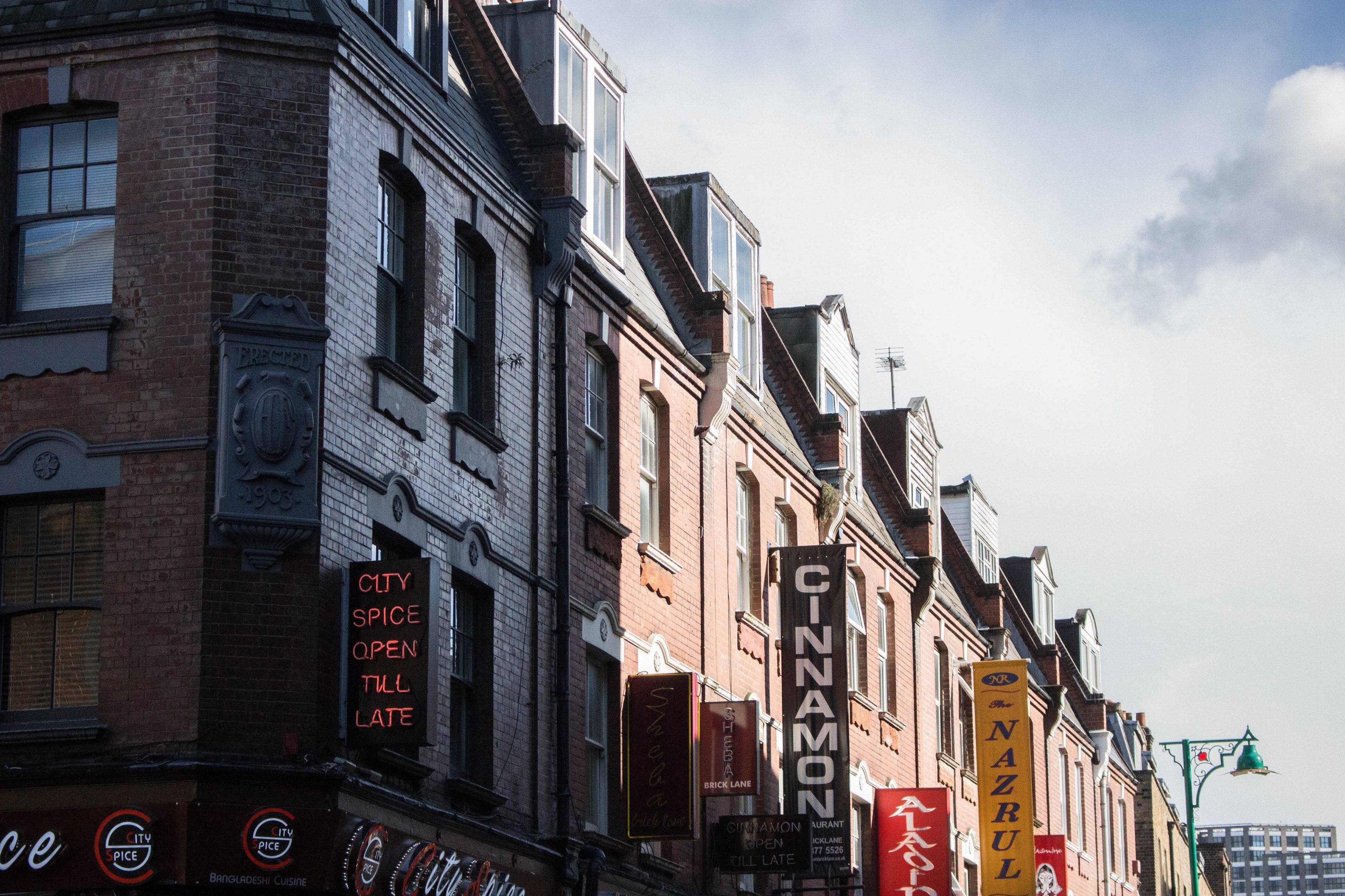 curry house shoreditch london and building 4k, HD Wallpaper
