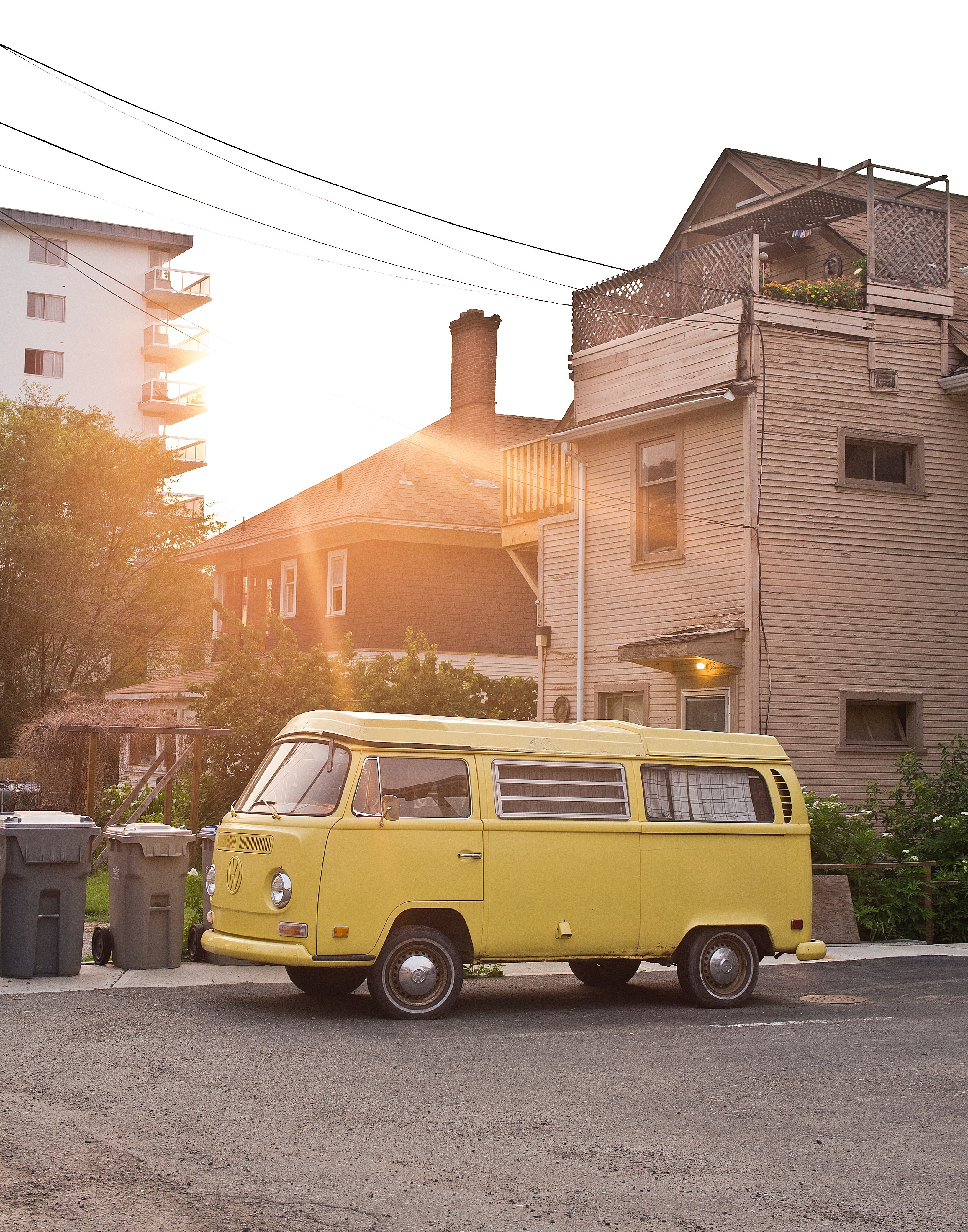 dusk travel van and volkswagon hd, 4k, Phone HD Wallpaper