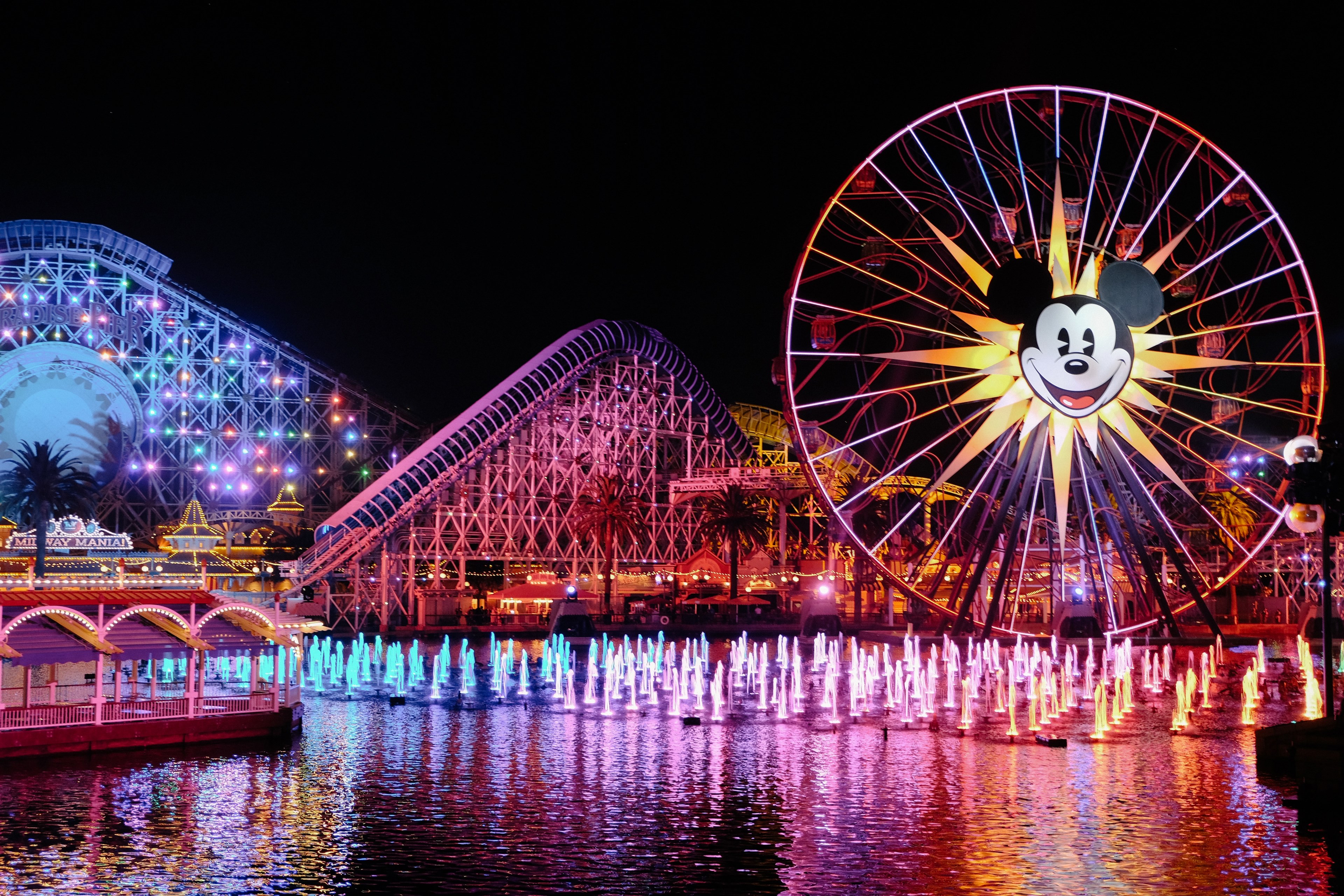 disney park california adventure park america and californium 4k, HD Wallpaper