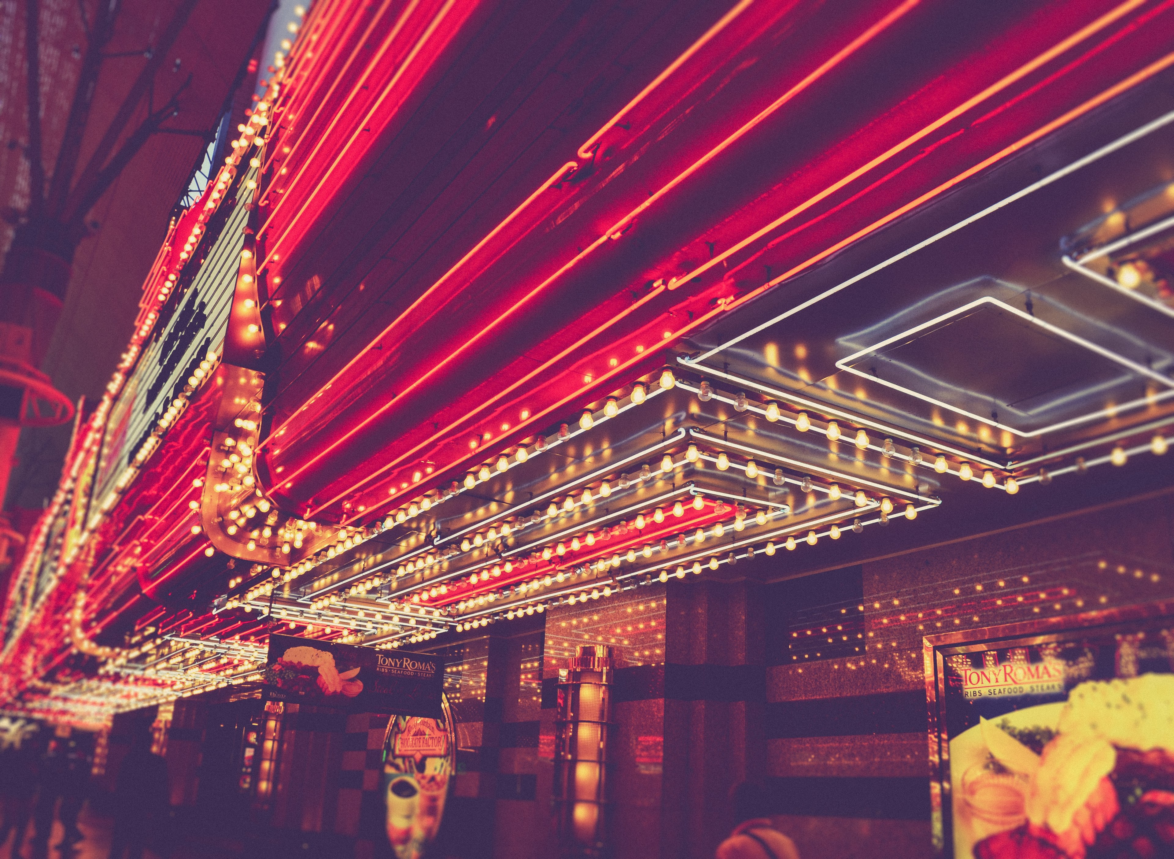 neonbrand nevada vega and neon light 4k, HD Wallpaper