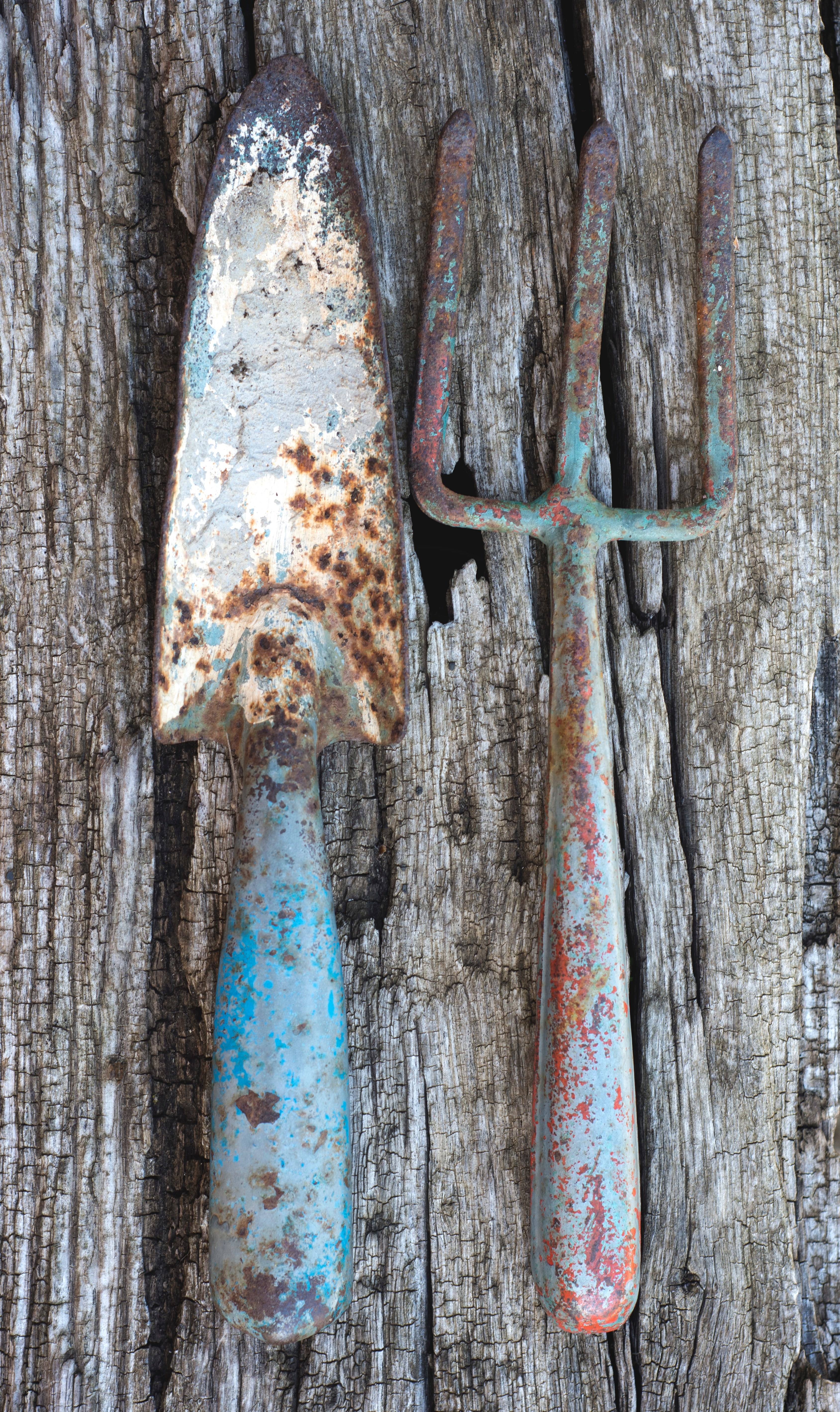 old garden tools 4k, Phone HD Wallpaper