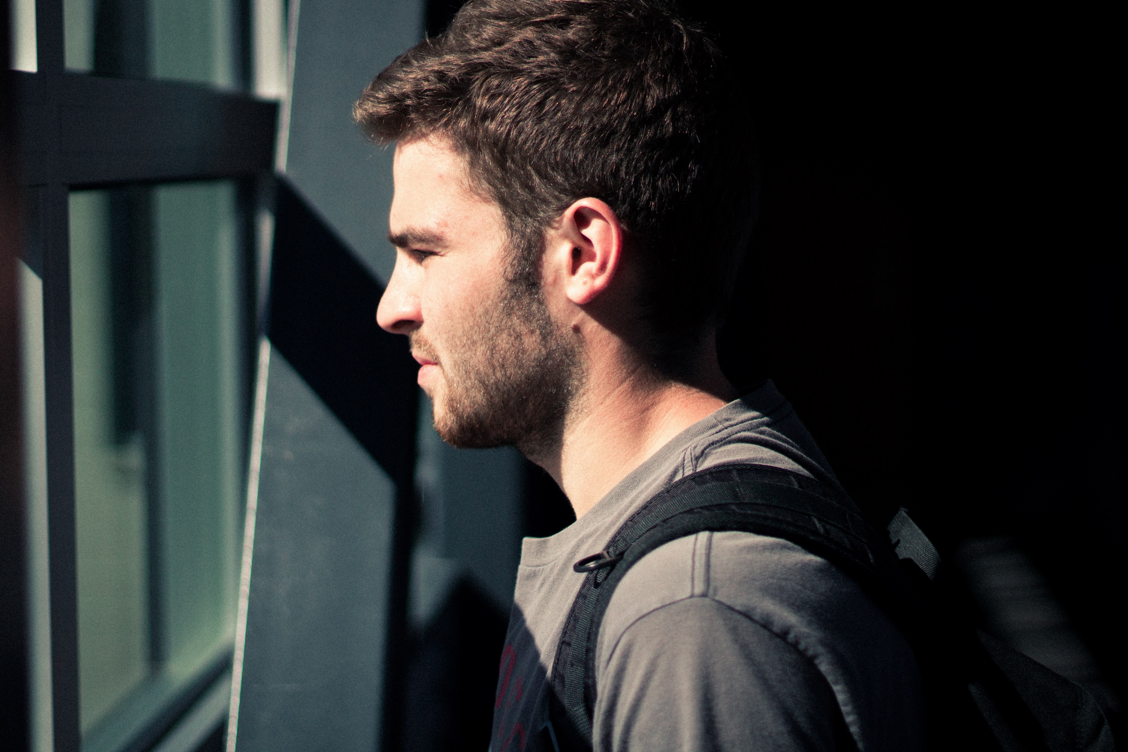 haircut vintage depth of field and looking away 4k, HD Wallpaper