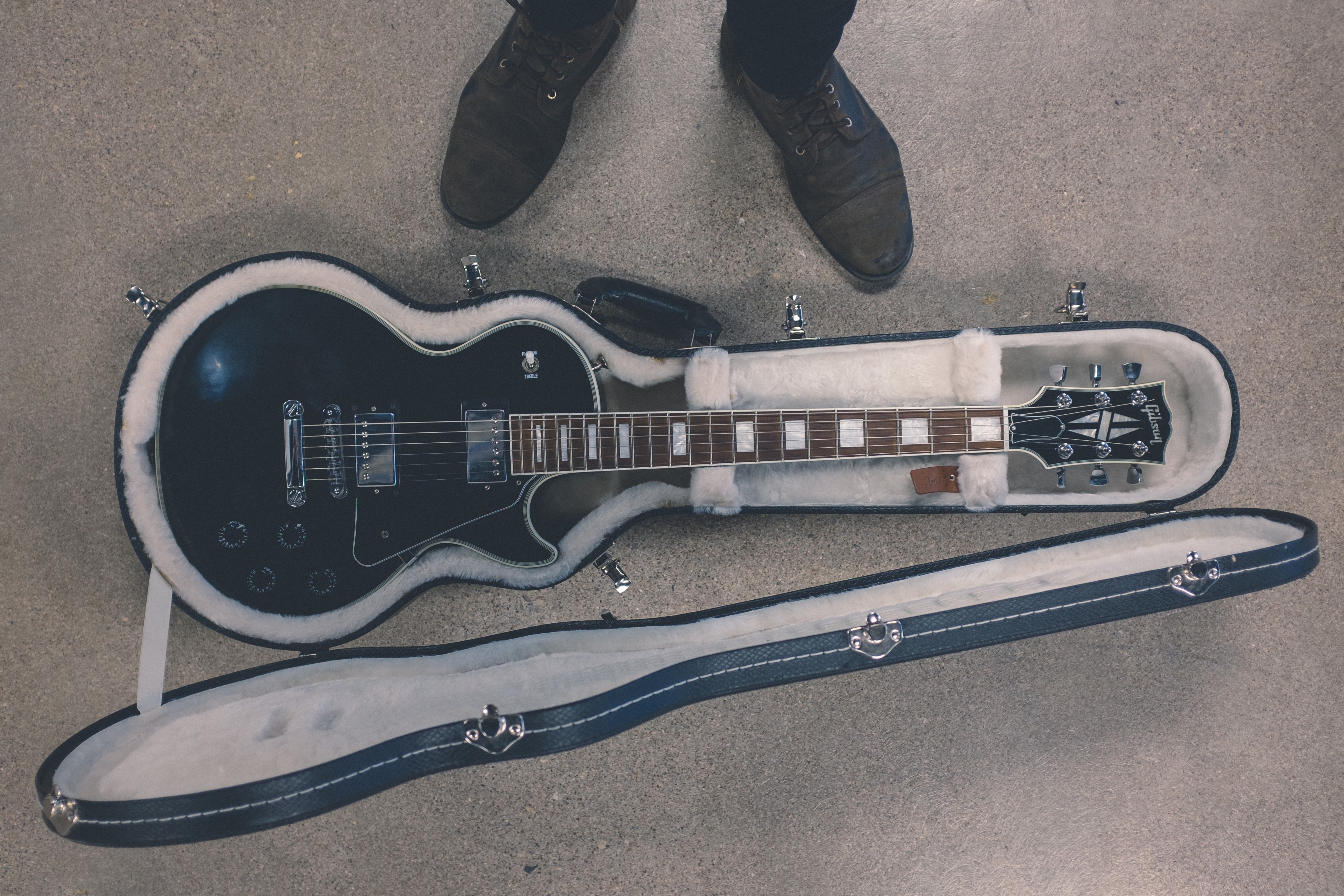 vintage gibson les paul 4k, HD Wallpaper