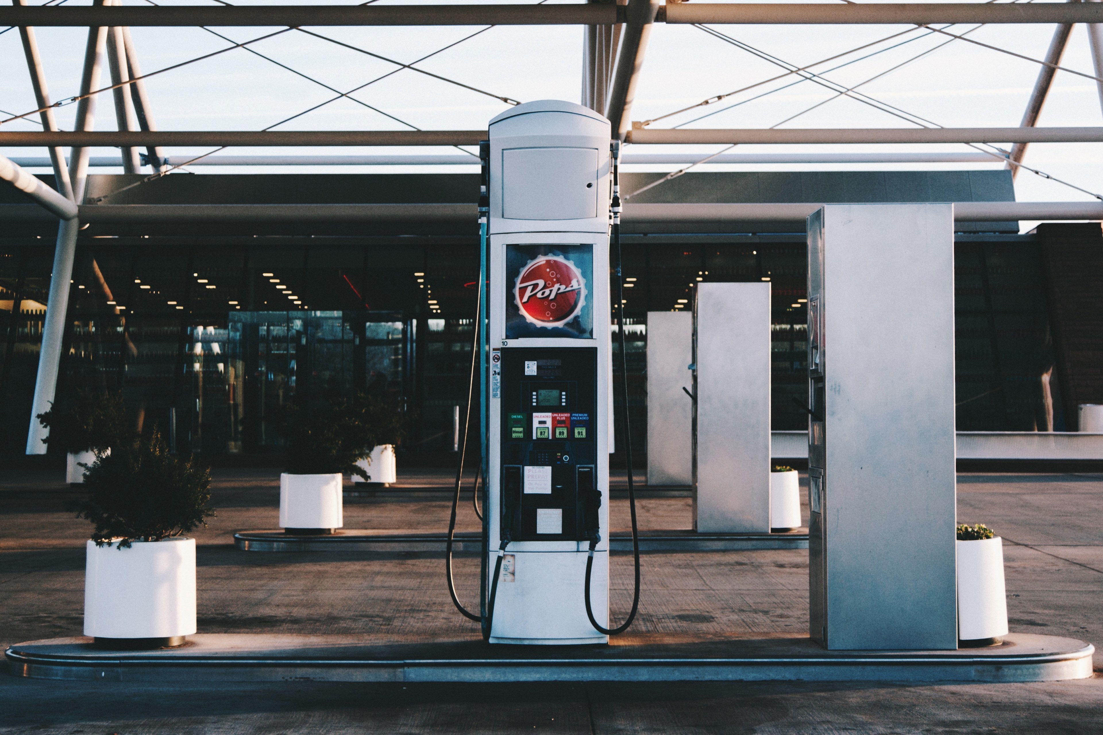 gas station pump pay phone and gas pump 4k, HD Wallpaper